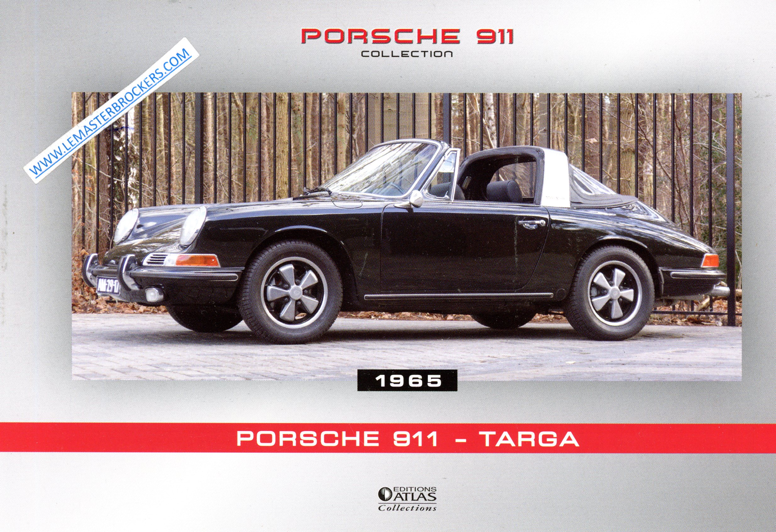 PORSCHE 911 TARGA T-L-S 1965 FICHE AUTO PORSCHE
