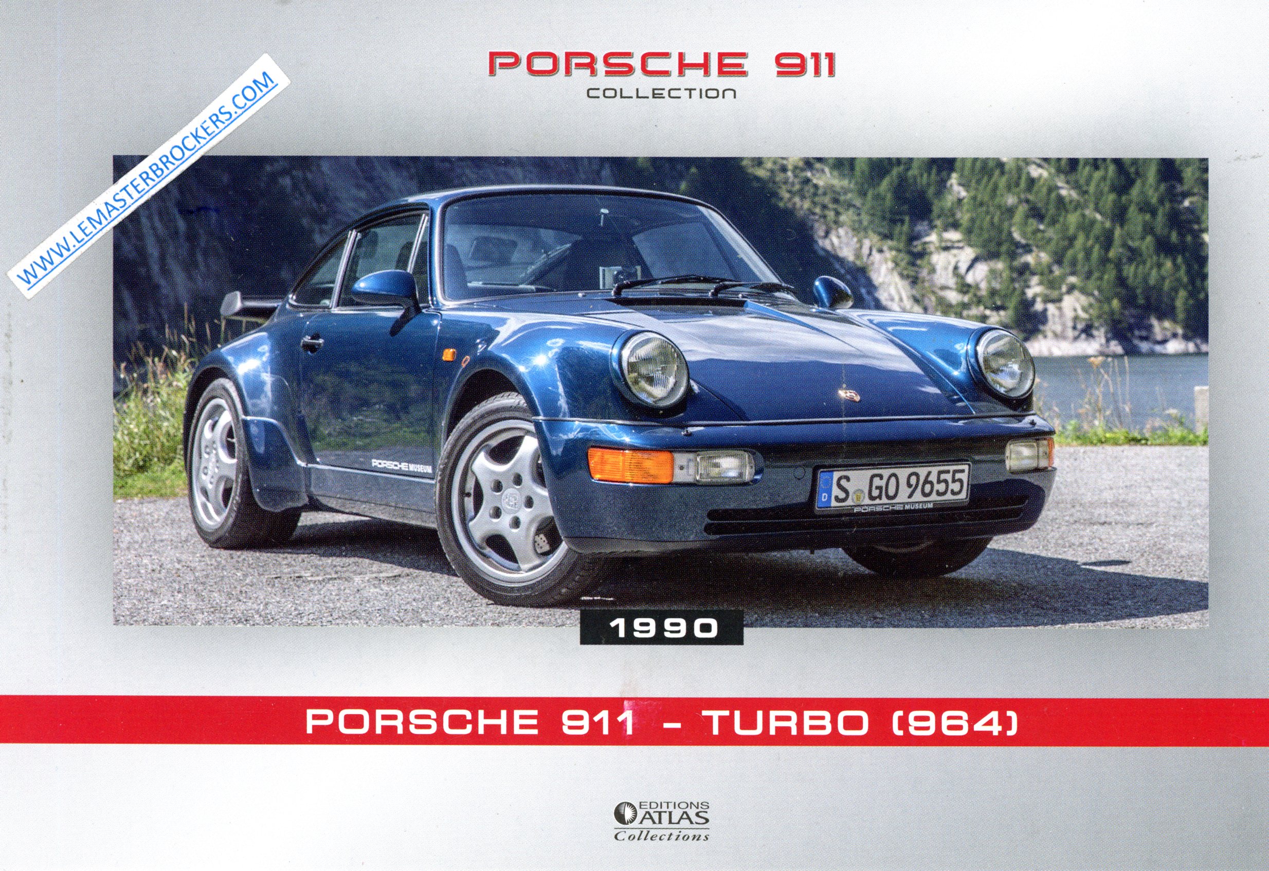 PORSCHE 911 TURBO 964 1990 FICHE AUTO PORSCHE