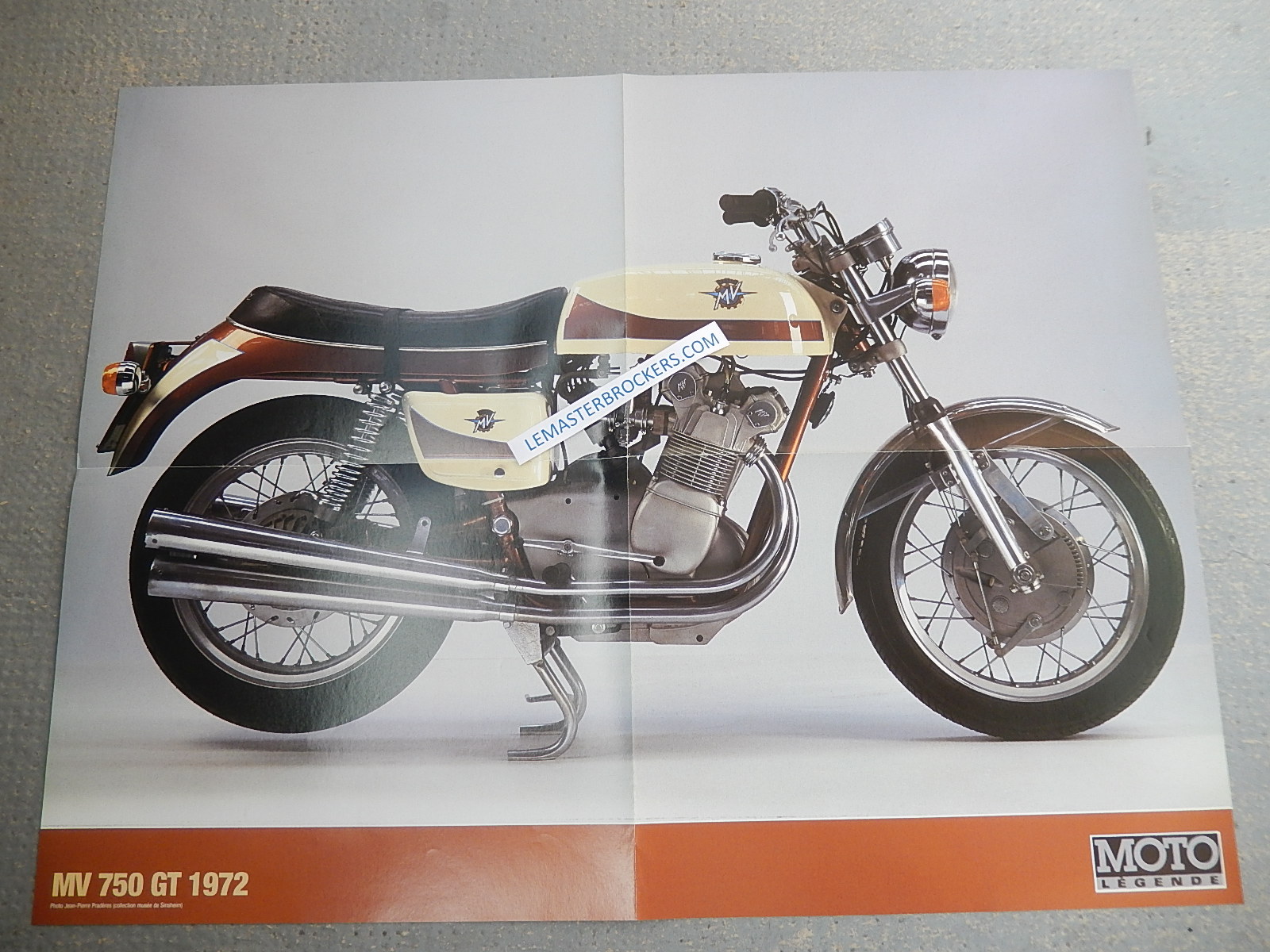 MV AGUSTA 750 GT 1972 POSTER MOTO LEGENDE
