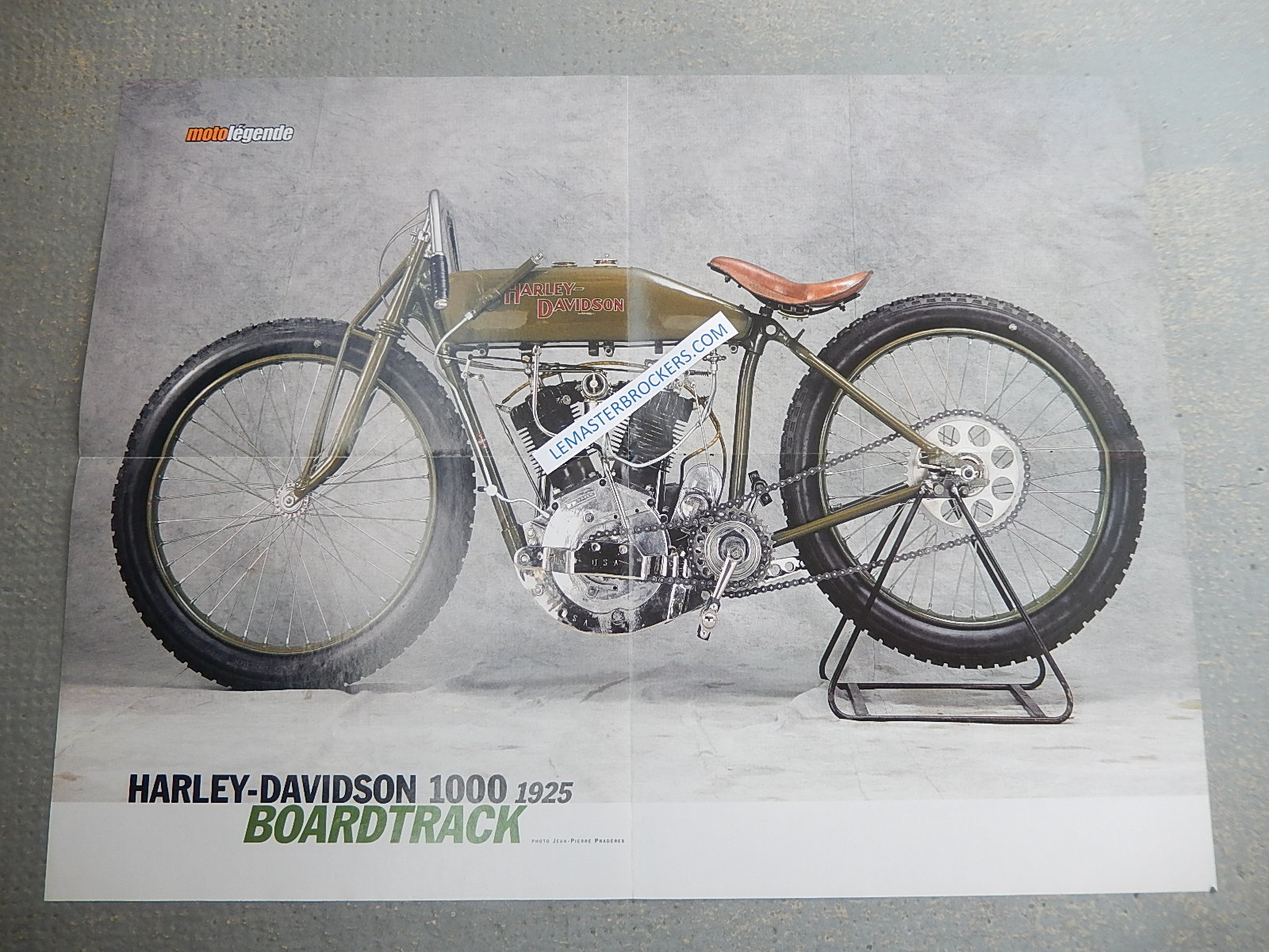 HARLEY-DAVIDSON 1000 1925 POSTER MOTO BOARDTRACK