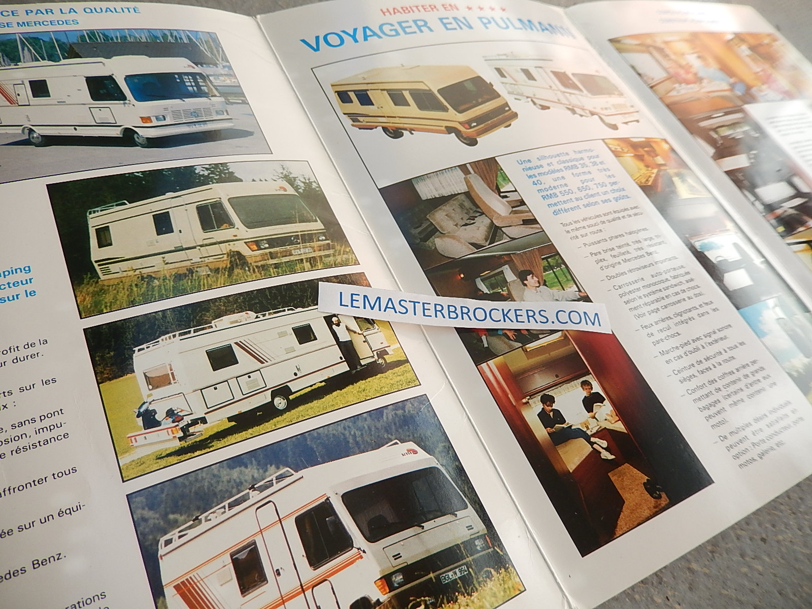 CAMPING-CAR RMB TARIFS 1988