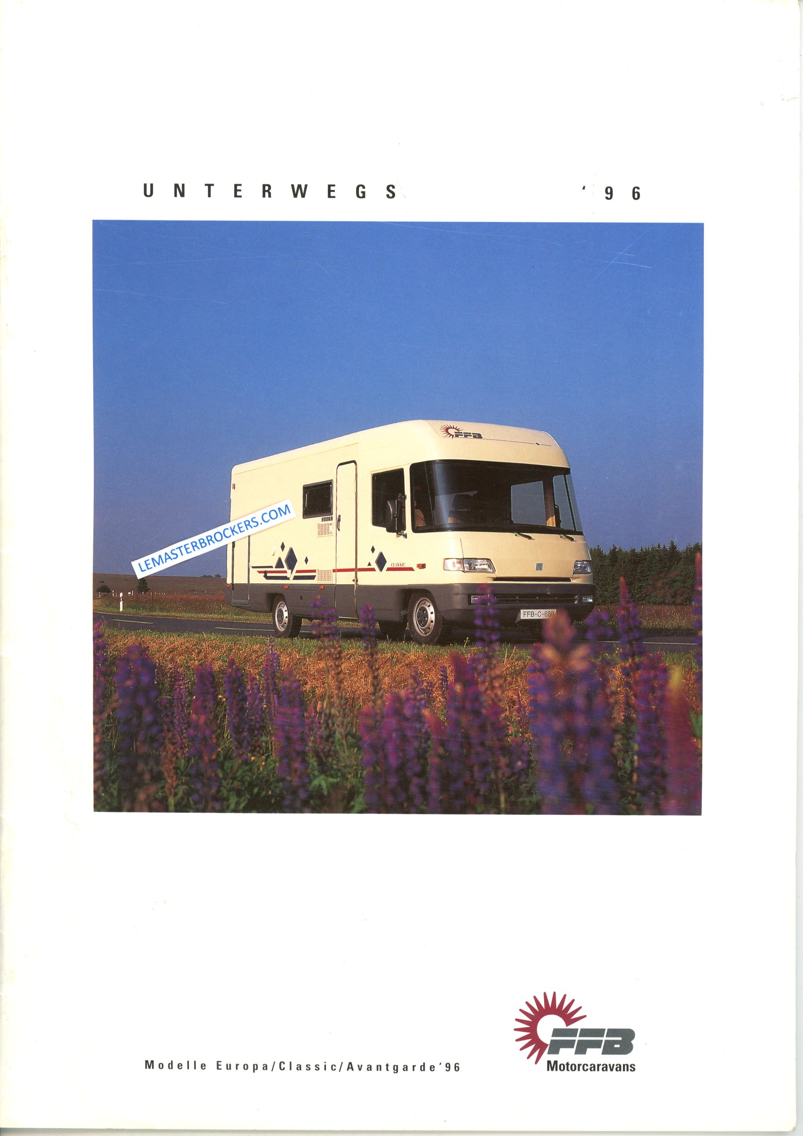 FFB 1996 CATALOGUE CAMPING-CAR EN ALLEMAND