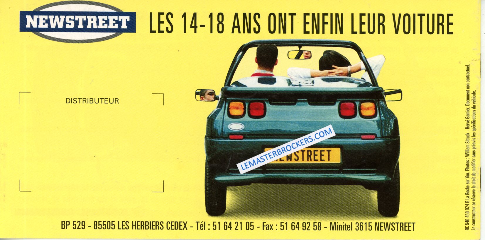 BROCHURE NEWSTREET MICROCAR SANS PERMIS