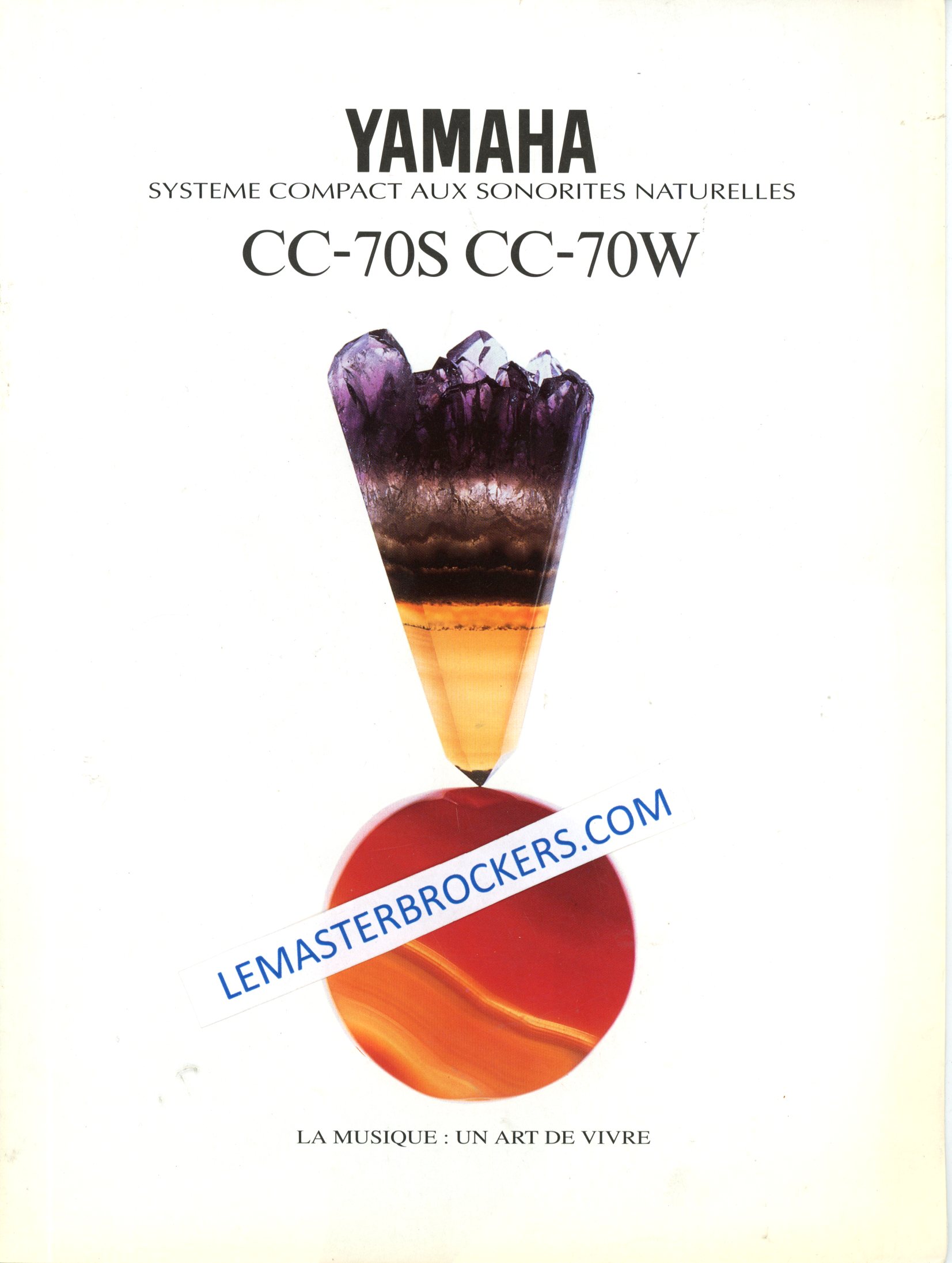 BROCHURE YAMAHA CC-70S CC-70W