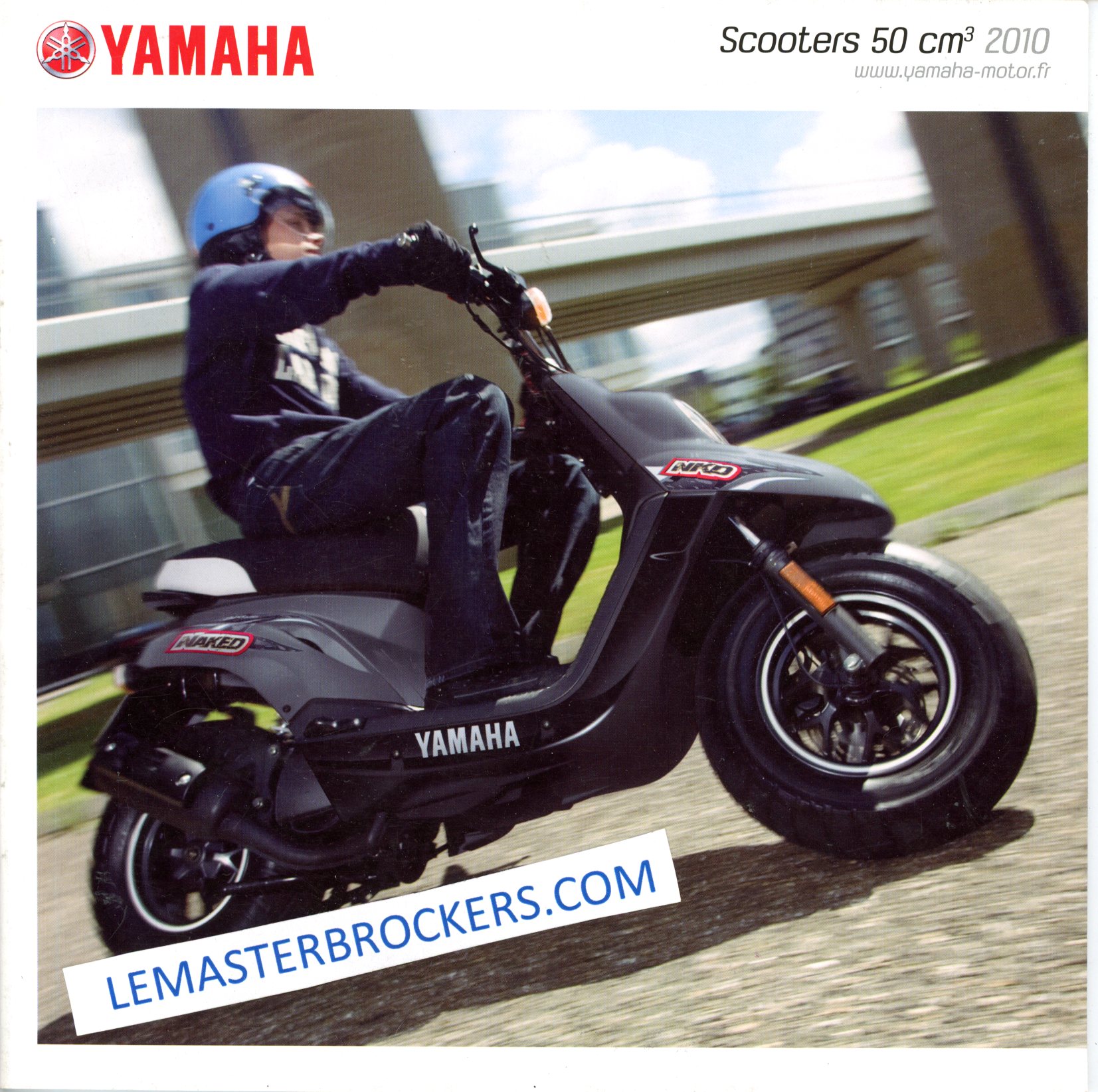 BROCHURE YAMAHA SCOOTERS BWS SLIDER JOG NEOS AEROX 2010