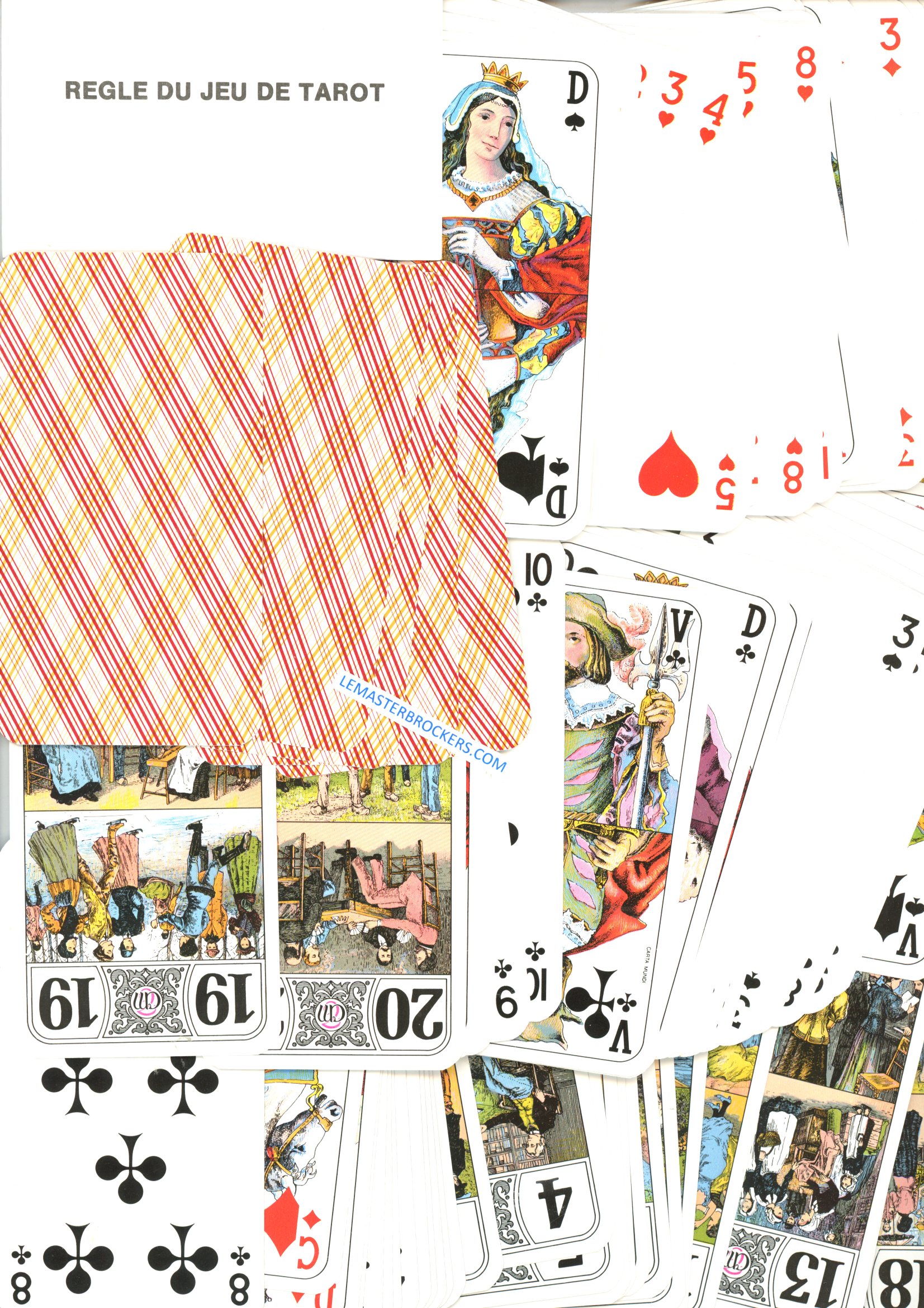 JEU DE TAROT DE 78 CARTES CARTA MUNDI