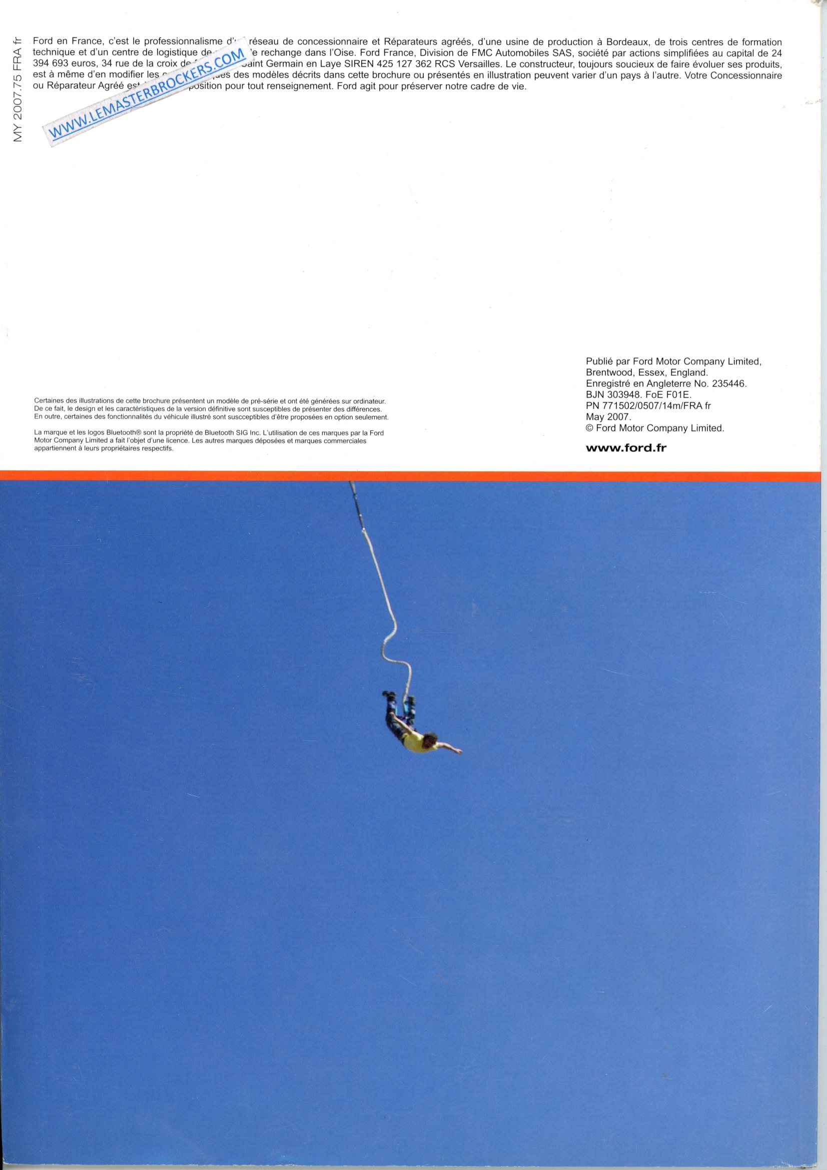 CATALOGUE FORD KA FUN OBSESSION SENSO ELANCE SPORTKA 2007
