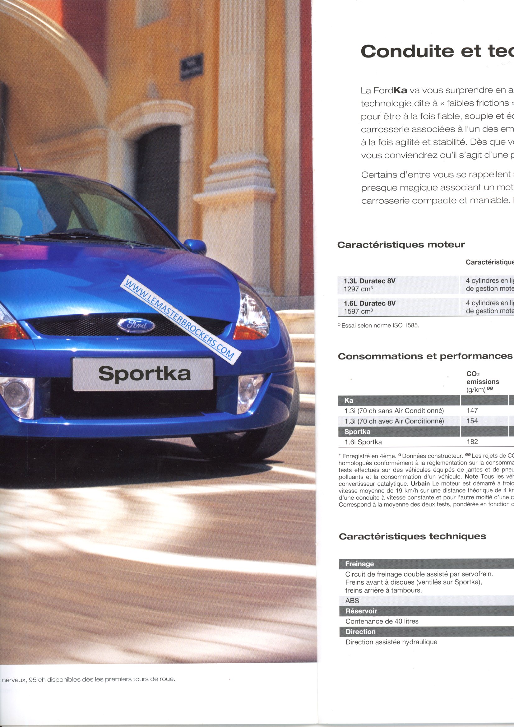 catalogue FORD KA OBSESSION COLLECTION ELANCE SPORTKA 2003