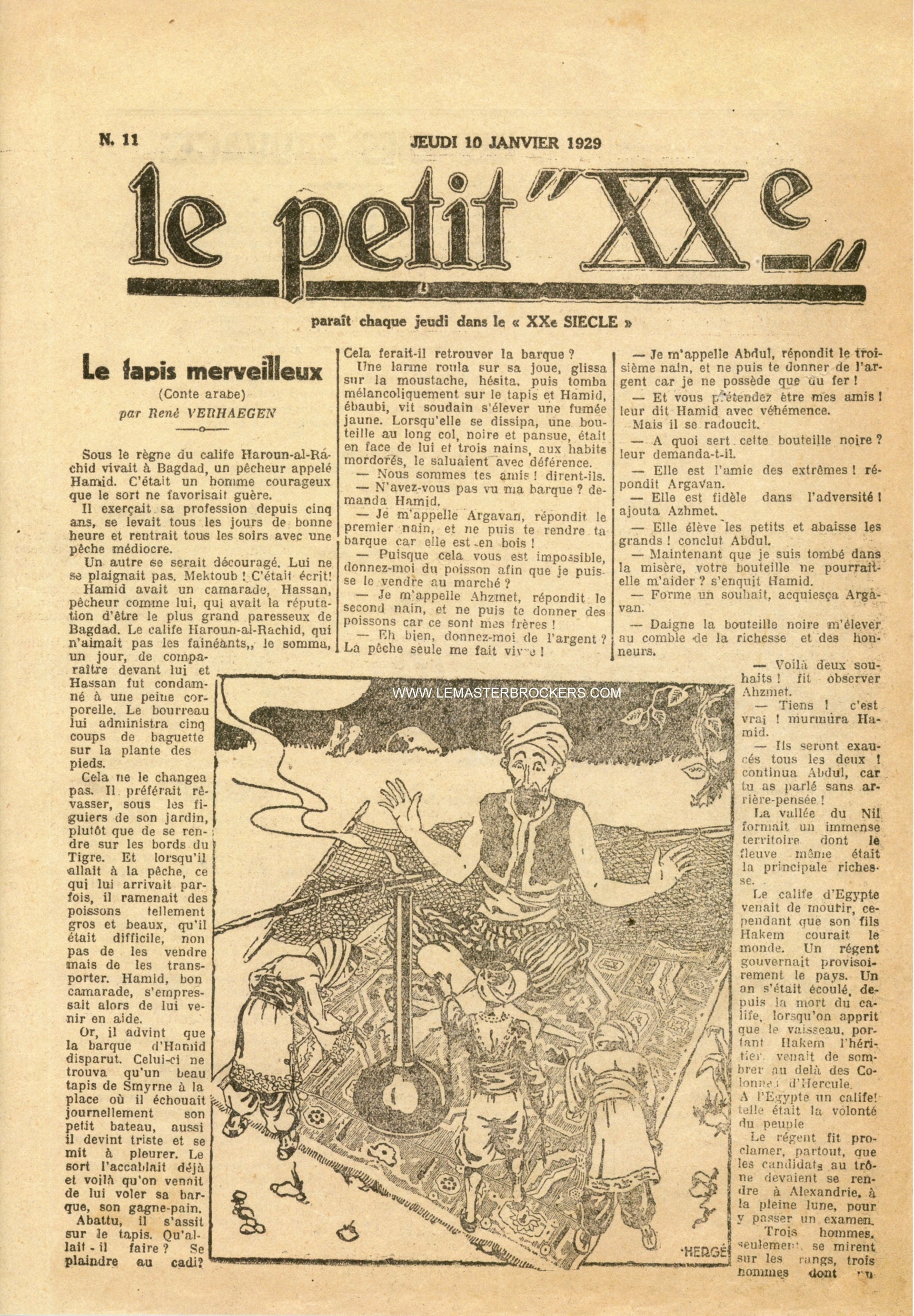 e-petit-vingtiéme-1929-réédition-lemasterbrockers-fac-similé-réédition-tintin-casterman-hergé