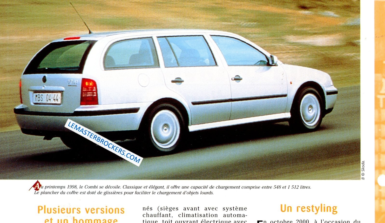 SKODA OCTAVIA 1997 FICHE TECHNIQUE