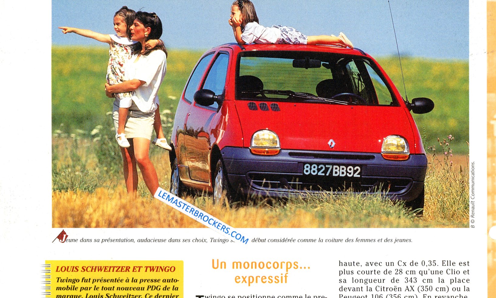 Renault Twingo. Quatre exemplaires restaurés comme en 1993