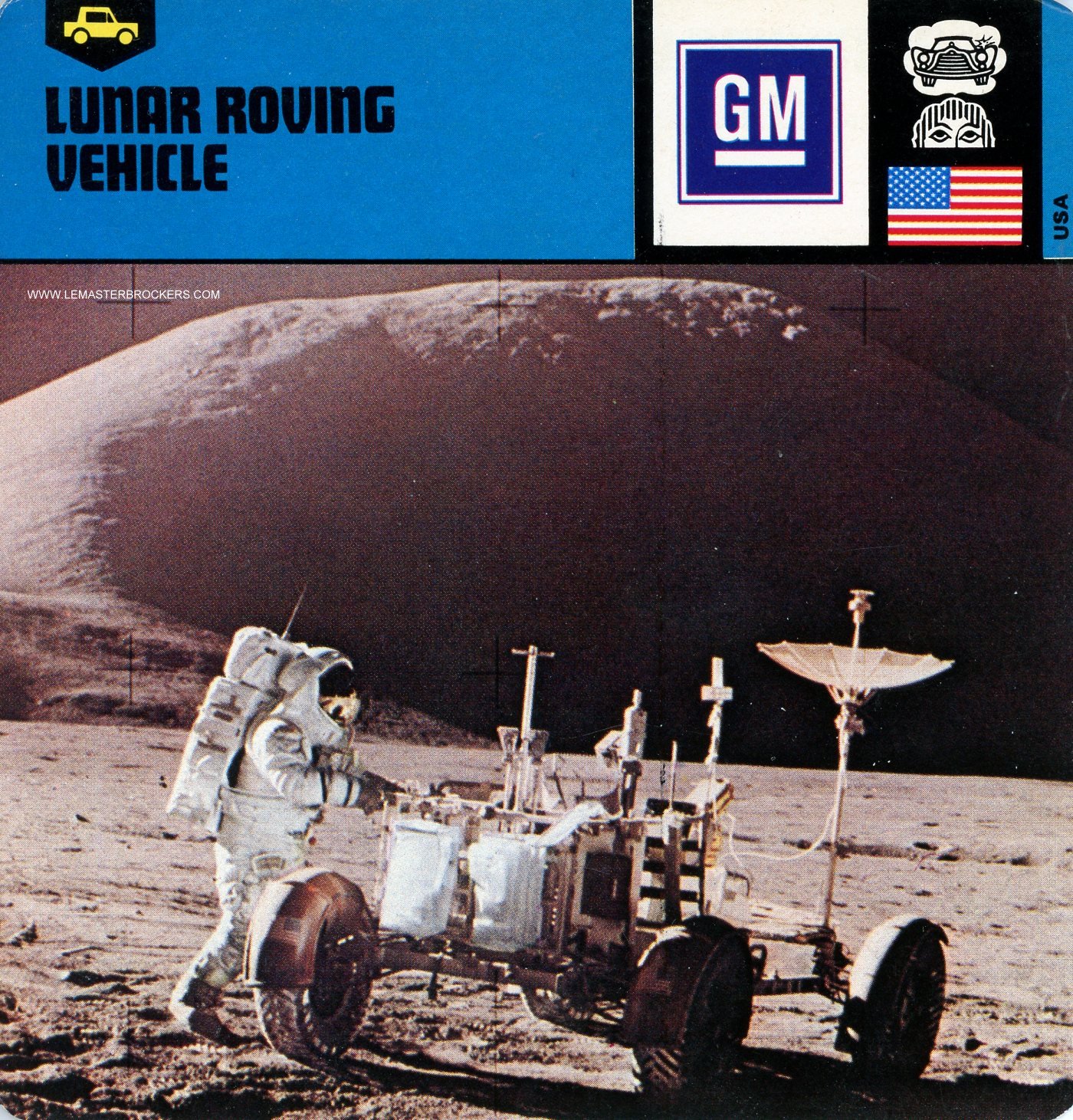 FICHE LUNAR ROVING VEHICLE La première automobile sur la Lune