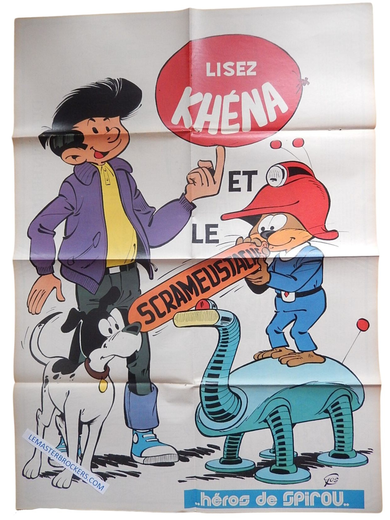 LISEZ KHENA ET LE SCRAMEUSTACHE  POSTER AFFICHE