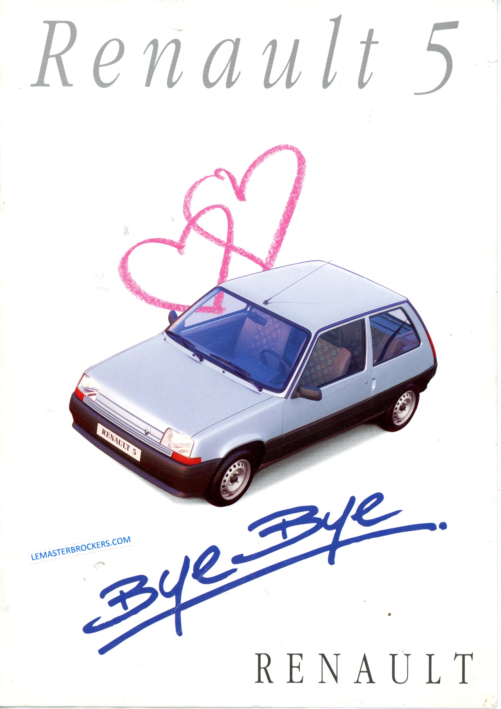 BROCHURE RENAULT 5 BYE BYE SUPERCINQ