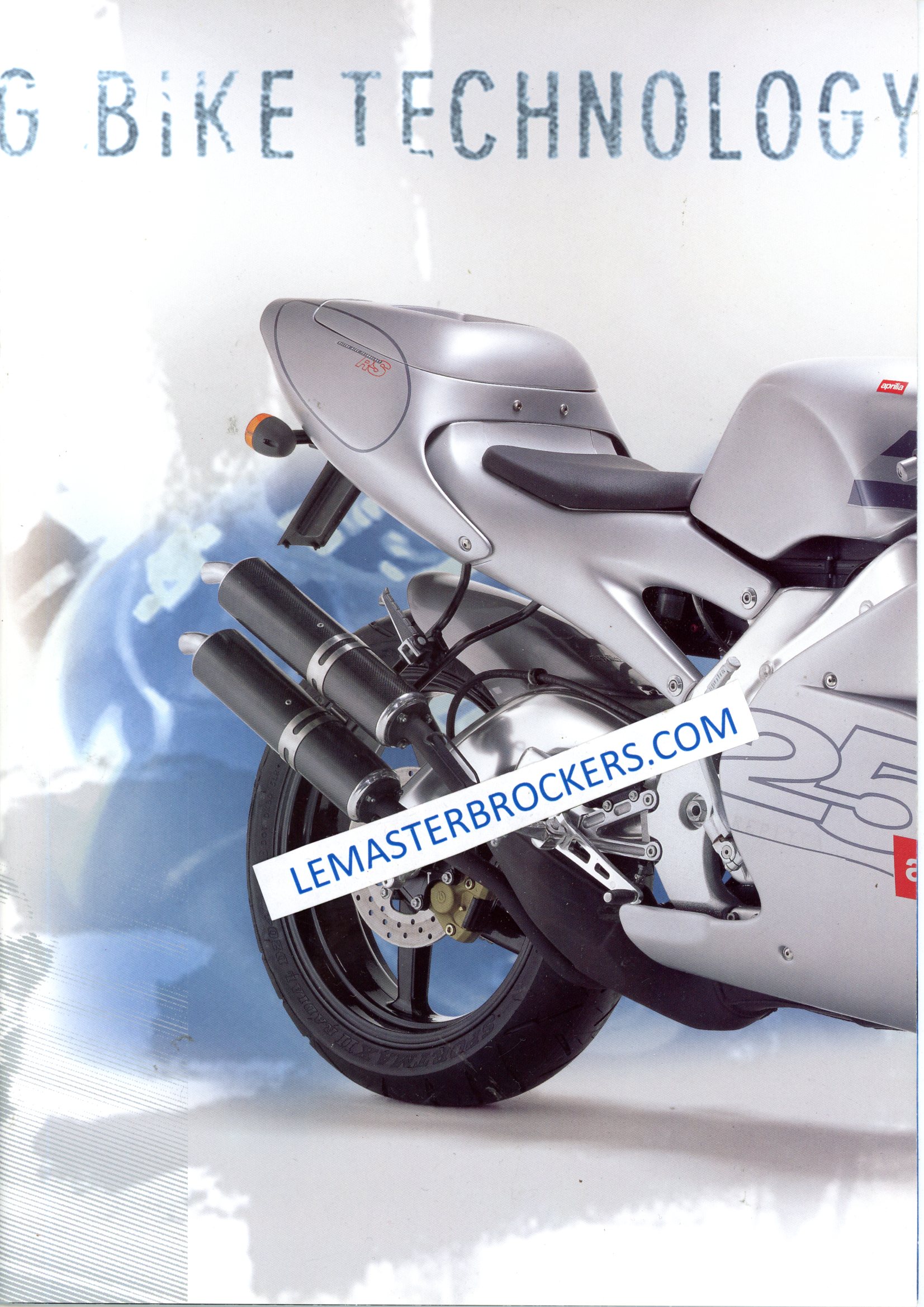 brochure moto APRILIA RS 250 RS250 1997