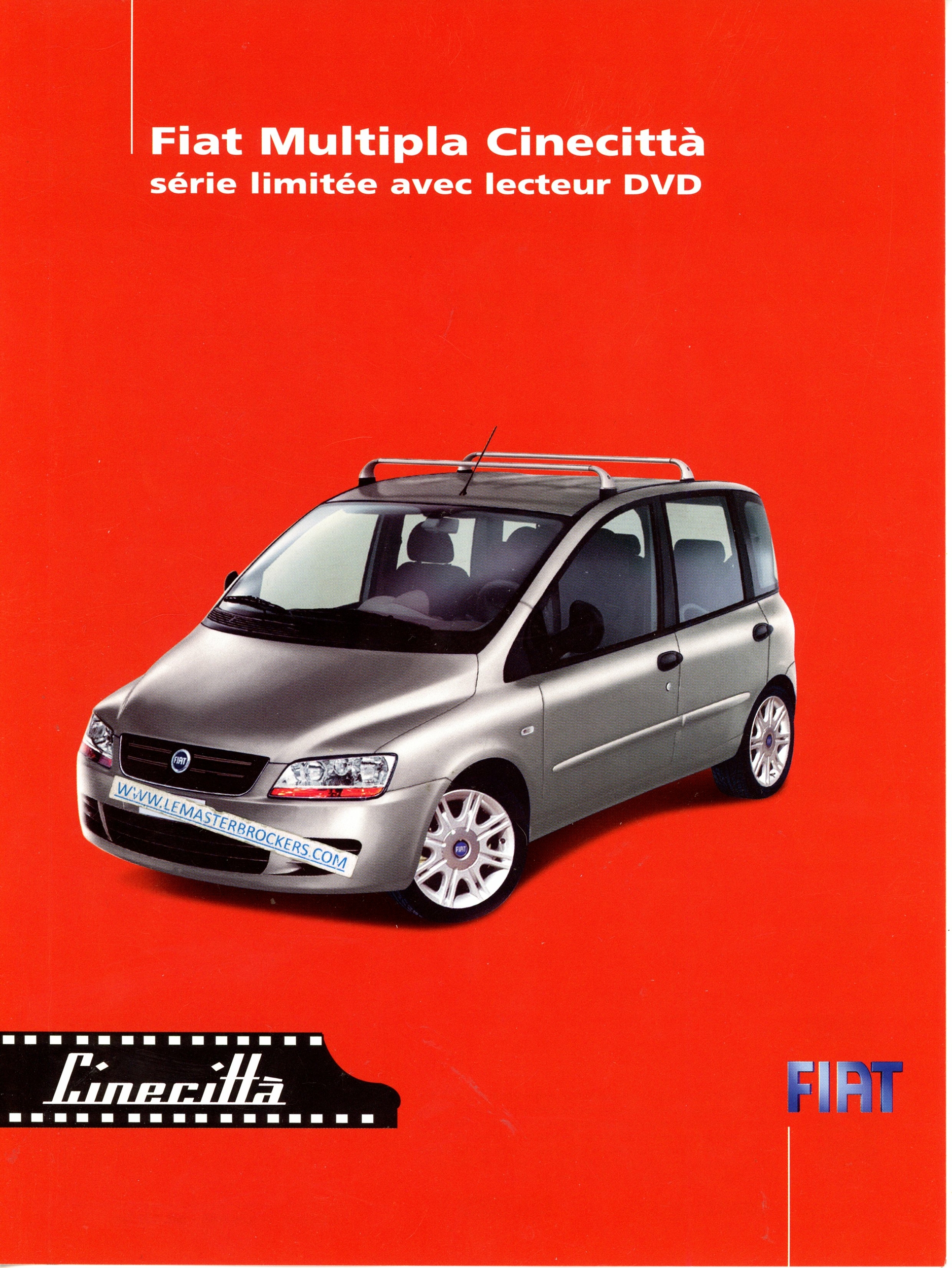 FIAT MULTIPLA CINECITTA SERIE LIMITEE AVEC LECTEUR DVD