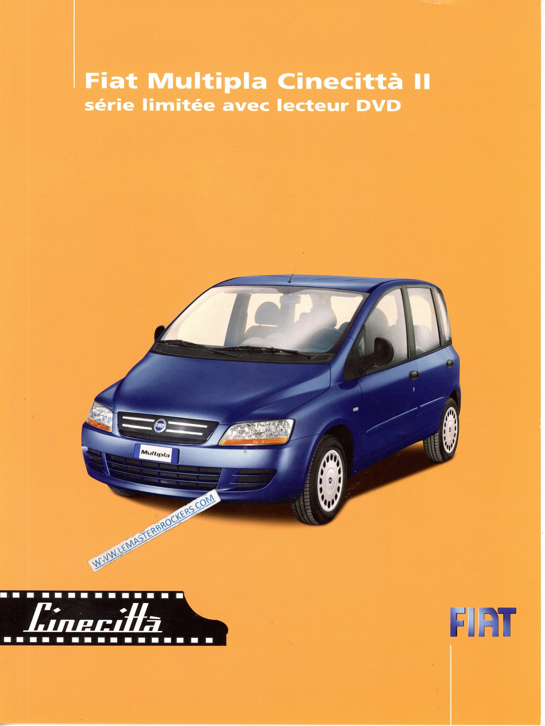 FIAT MULTIPLA CINECITTA II SERIE LIMITEE AVEC LECTEUR DVD