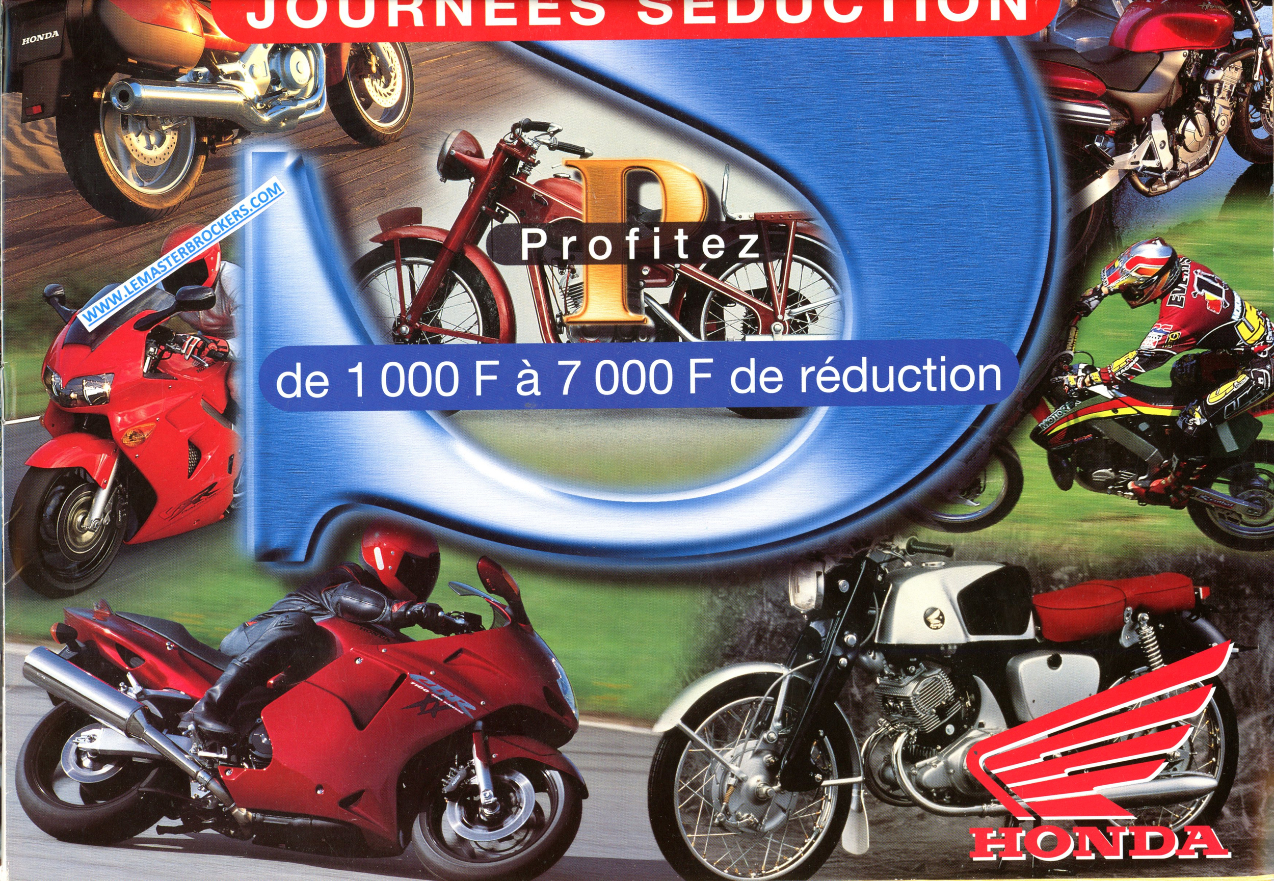 BROCHURE MOTO HONDA 50e ANNIVERSAIRE HORNET DEAUVILLE VT1100C3
