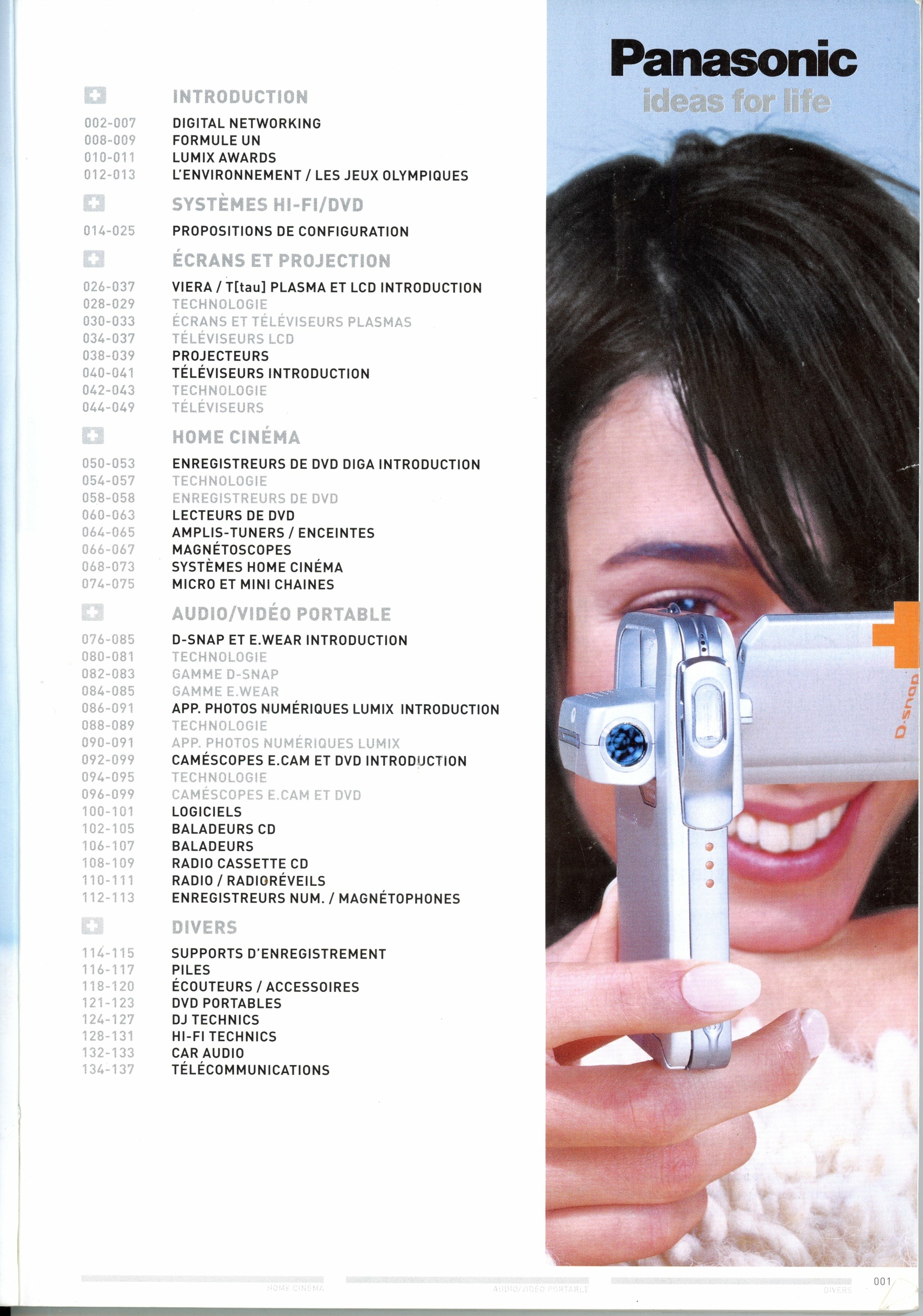 CATALOGUE  PANASONIC TECHNICS 2004