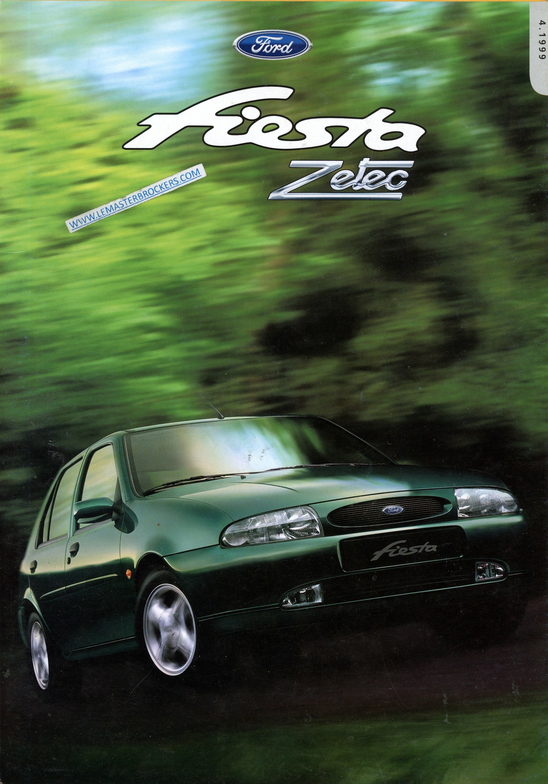 BROCHURE FORD FIESTA ZETEC 1999