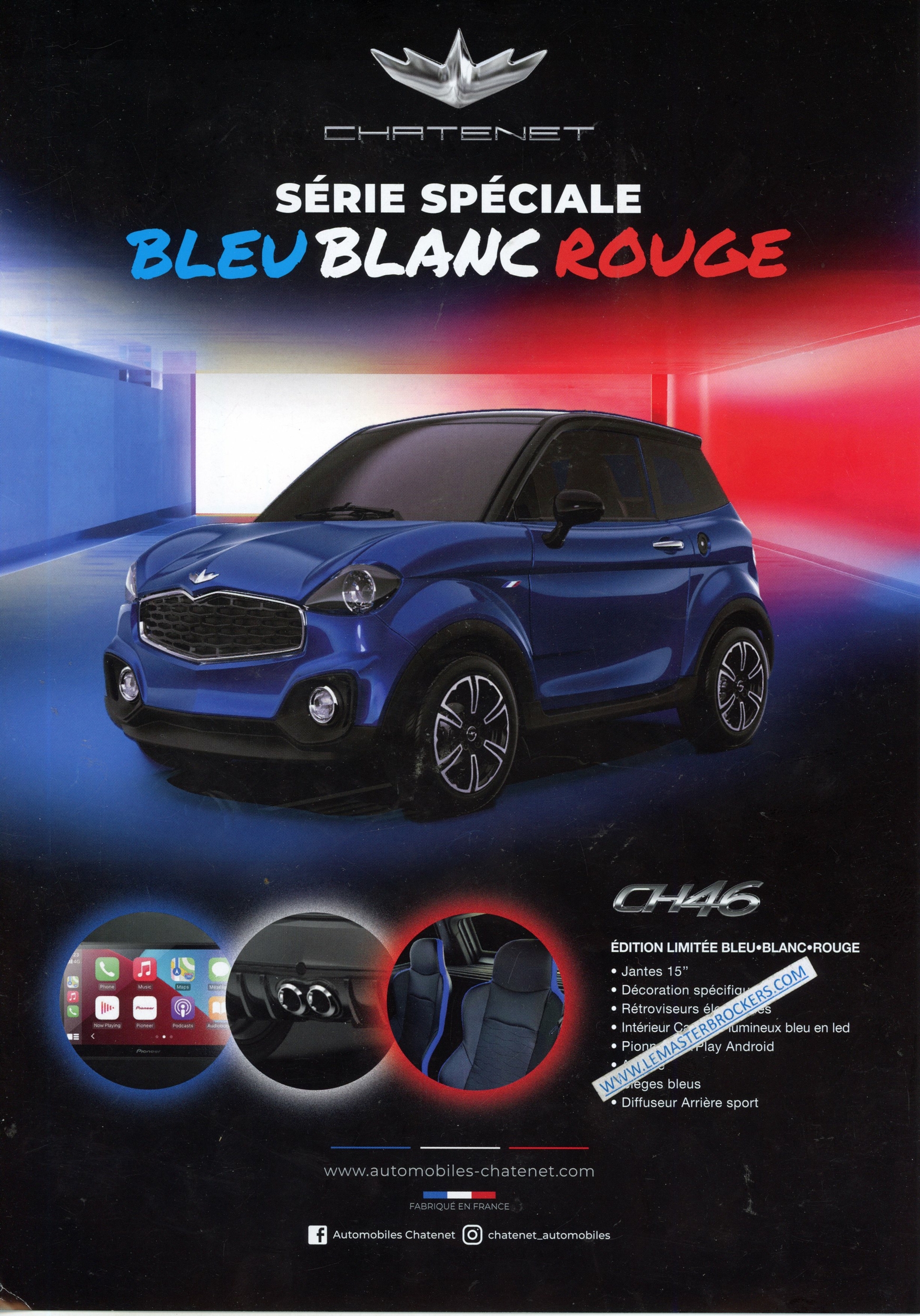 BROCHURE CHATENET SERIE SPECIAL BLEU BLANC ROUGE