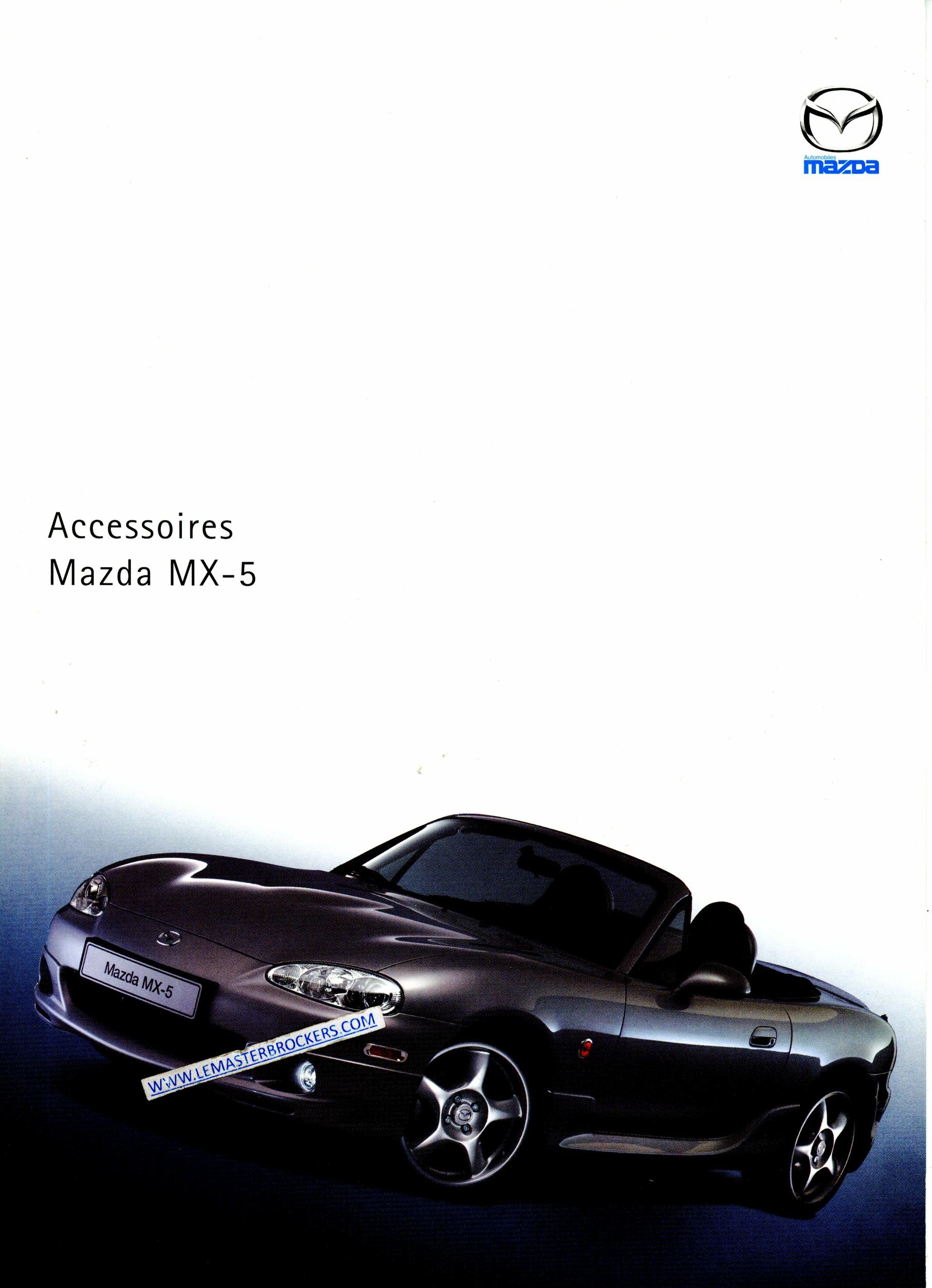 BROCHURE MAZDA MX-5 ACCESSOIRES MX5 2001