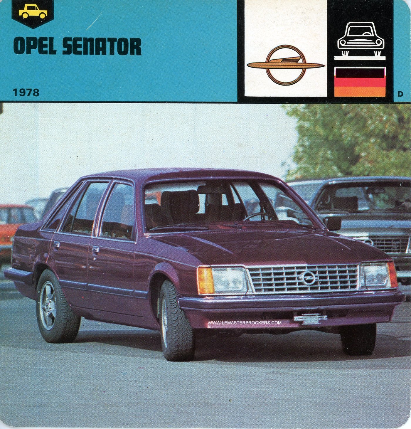 FICHE OPEL SENATOR 1978