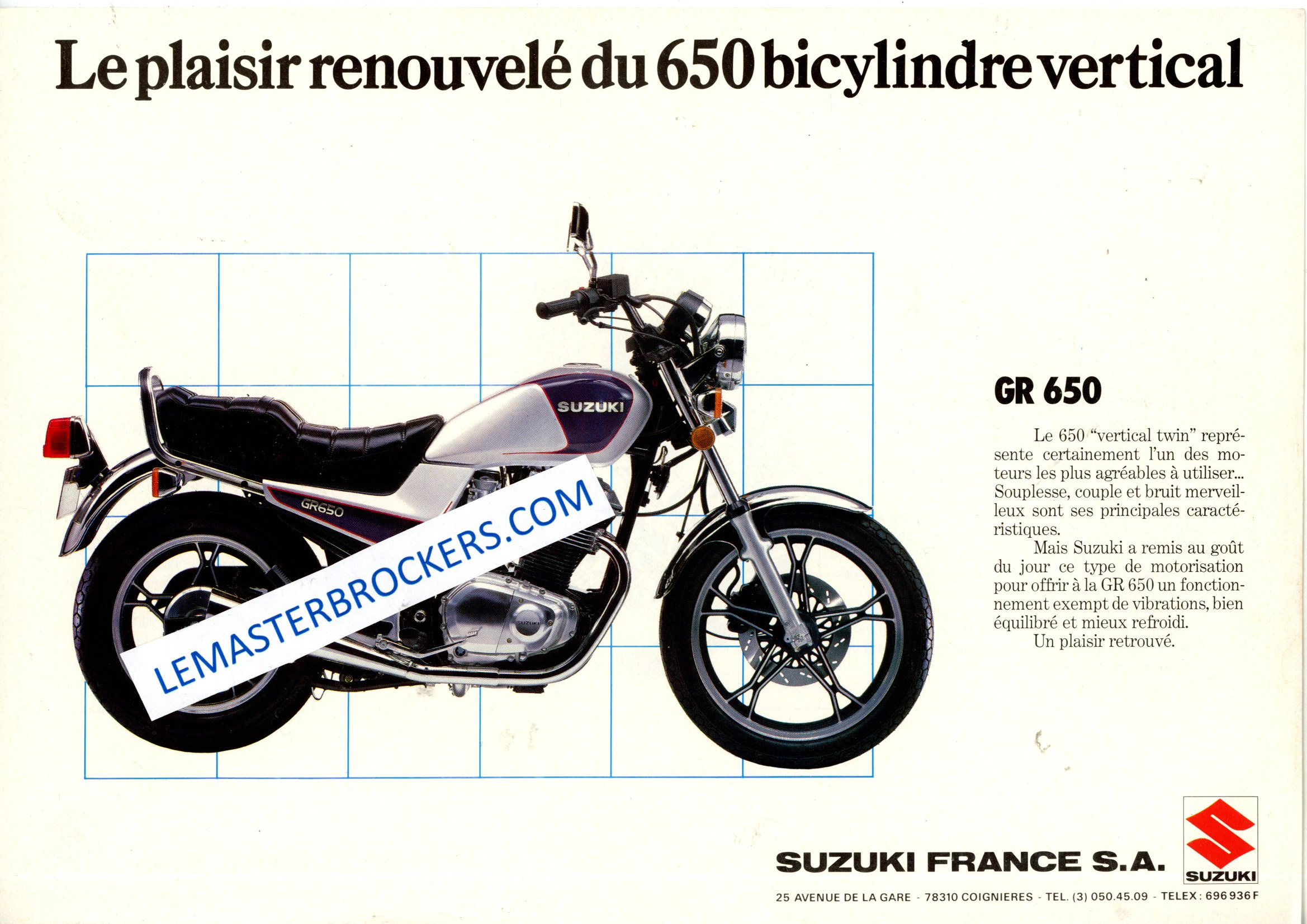 SUZUKI GR 650 GR650 brochure moto
