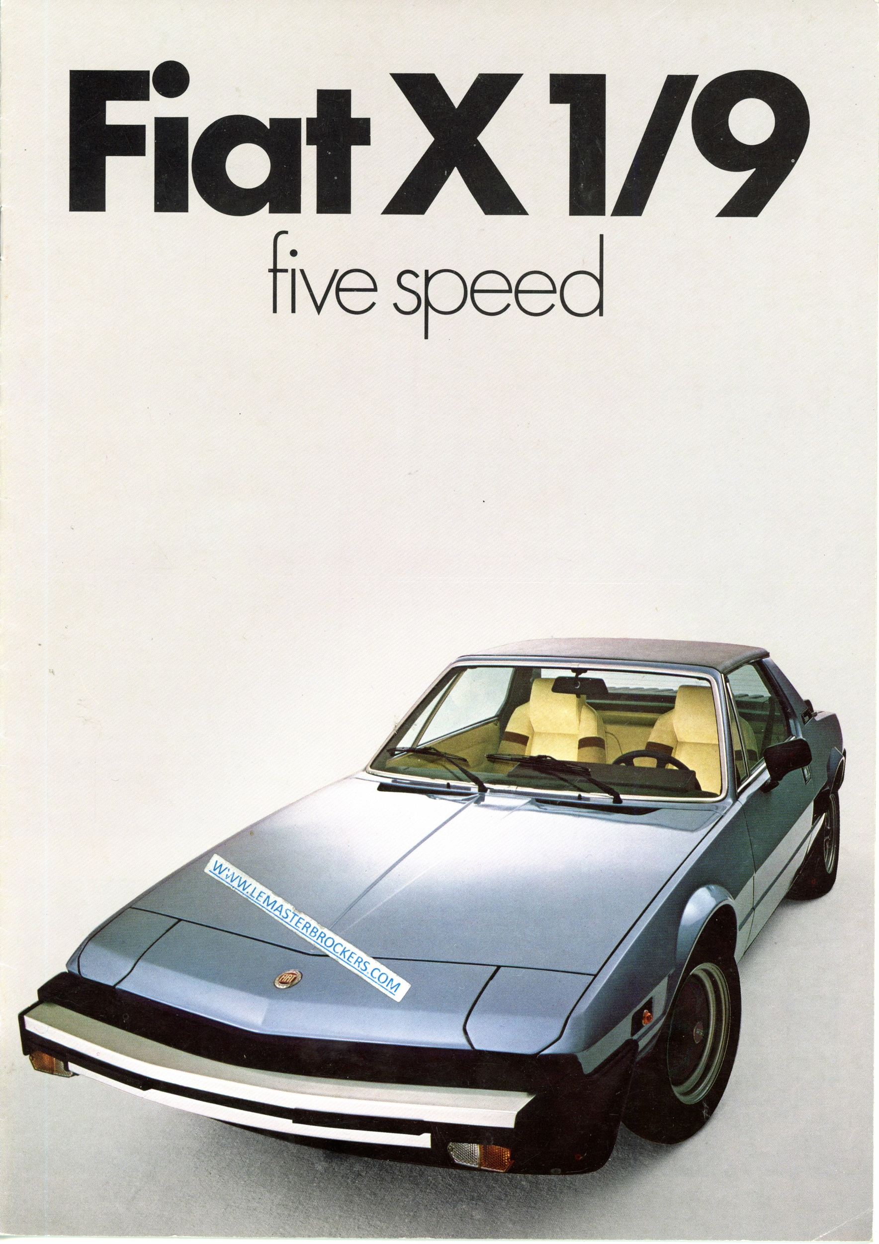 BROCHURE FIAT X1-9 FIVE SPEED 1978 EN ALLEMAND