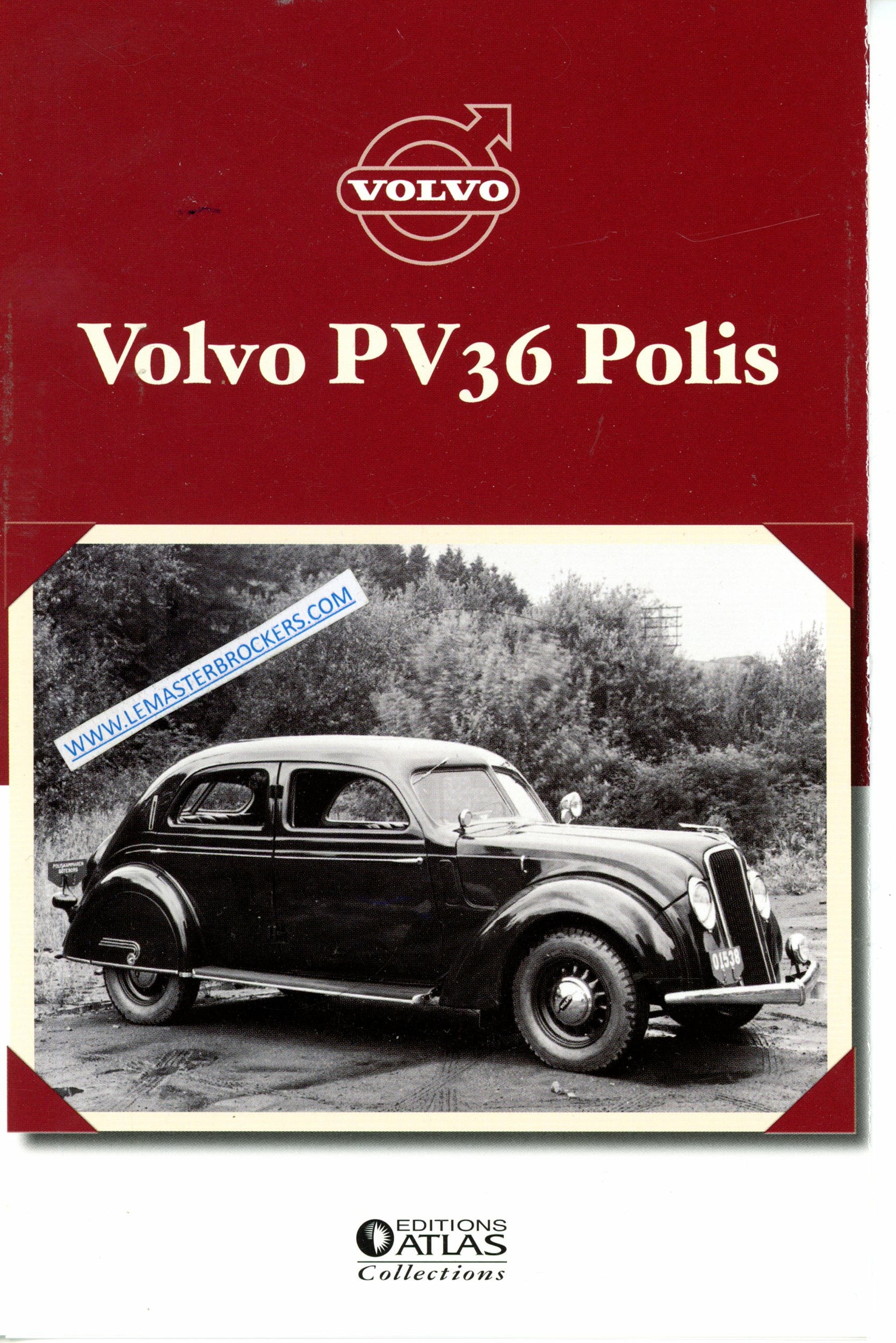 BROCHURE VOLVO PV36 POLIS 1936