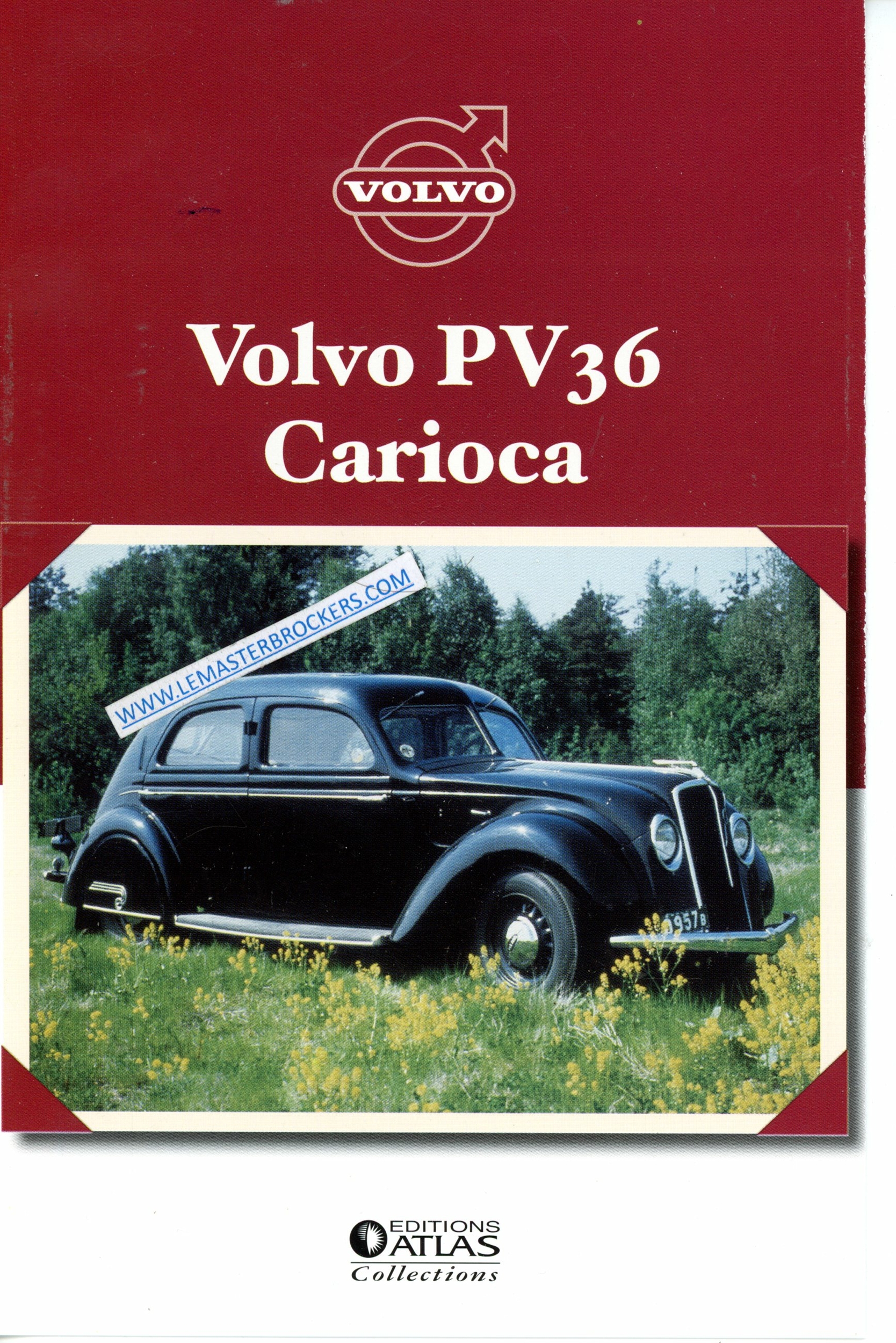 BROCHURE VOLVO PV36 CARIOCA 1935 1938