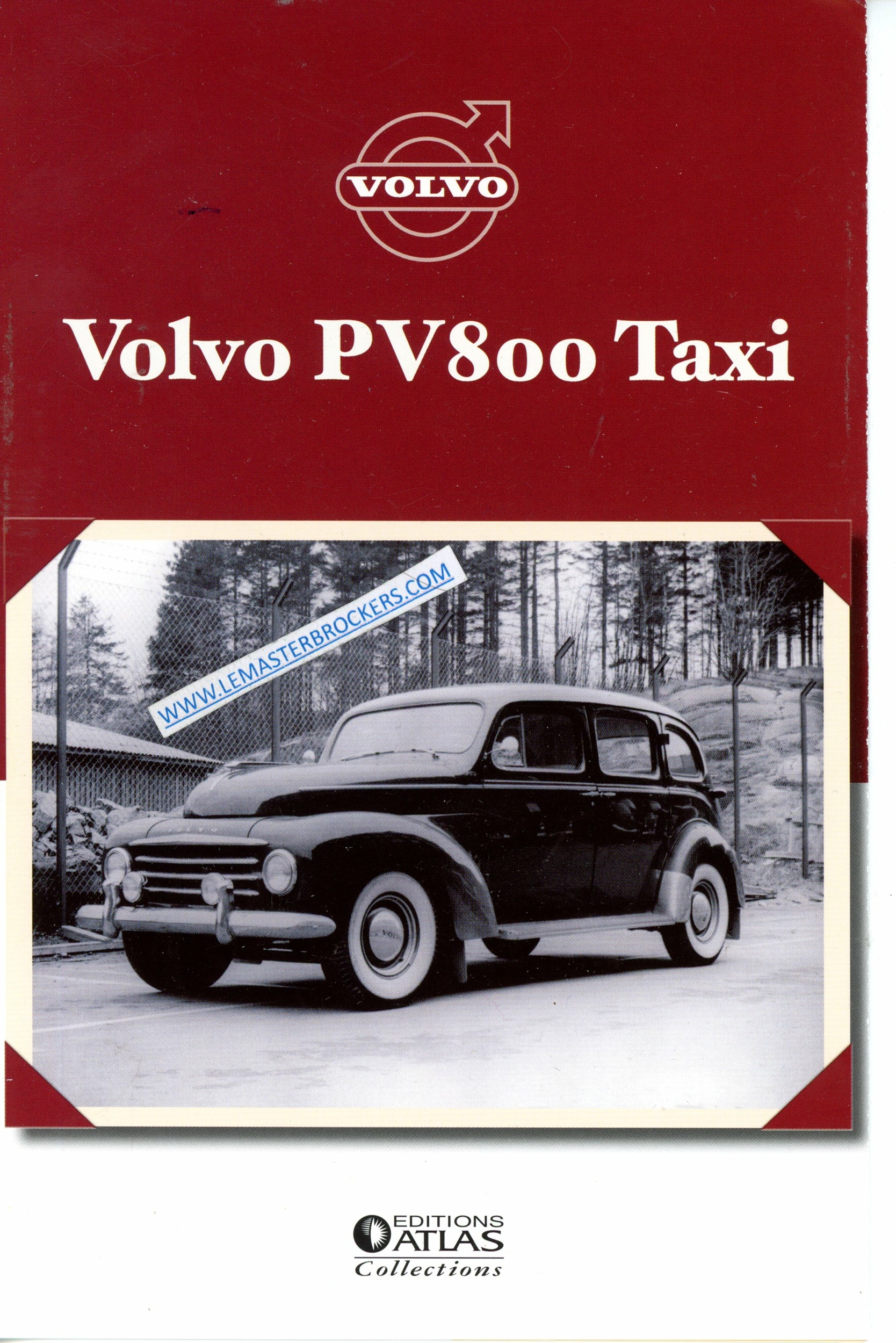 BROCHURE VOLVO PV800 TAXI 1938 1958