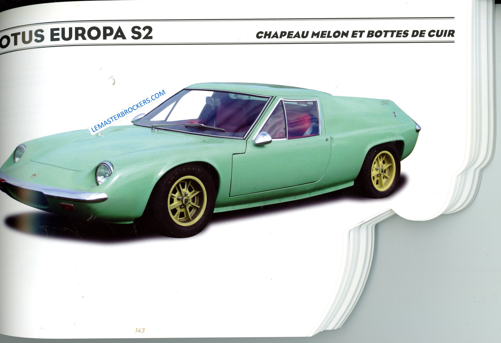 Lotus Europa S2 de Chapeau Melon et bottes de cuir 9782360753307
