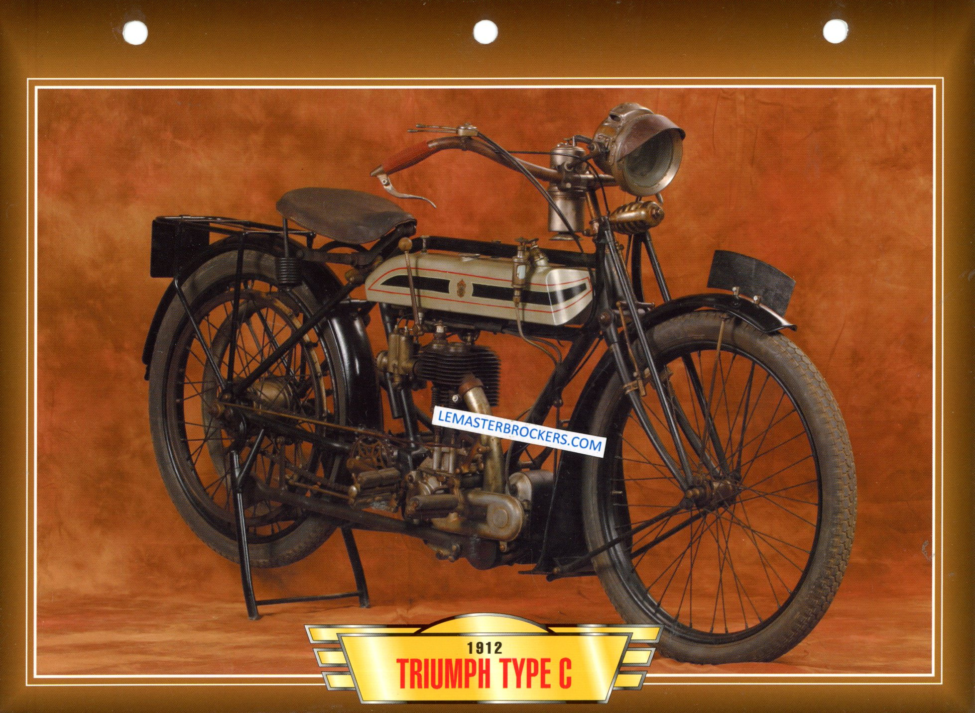 FICHE MOTO TRIUMPH TYPE C 1912