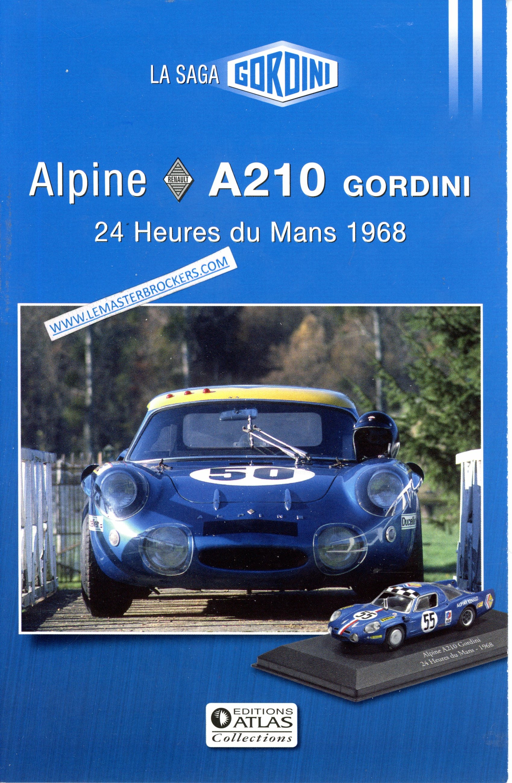 BROCHURE SAGA GORDINI ALPINE A210 24H DU MANS 1968