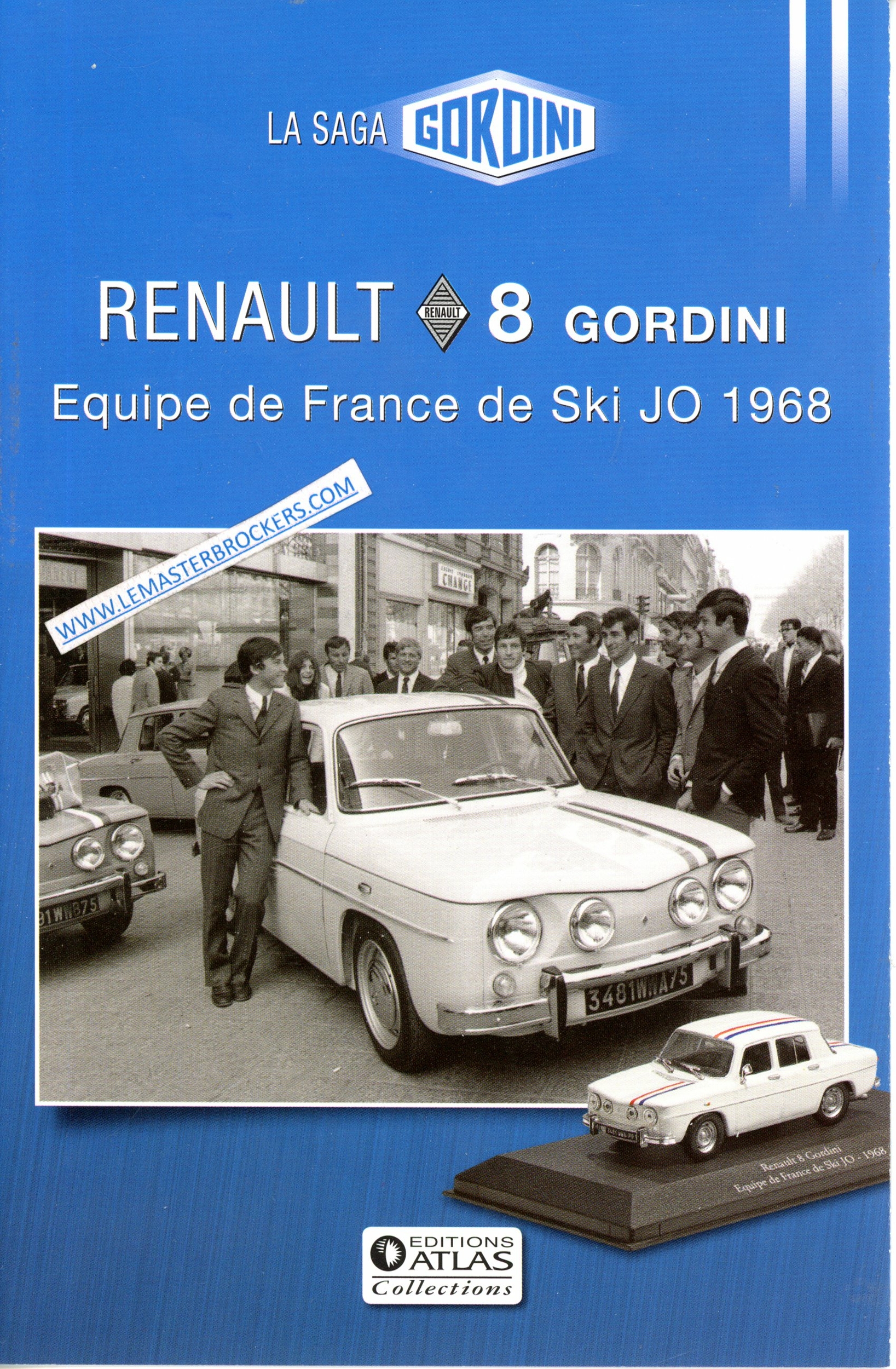 BROCHURE SAGA GORDINI R8 RENAULT 8 EQUIPE DE FRANCE DE SKI JO 1968