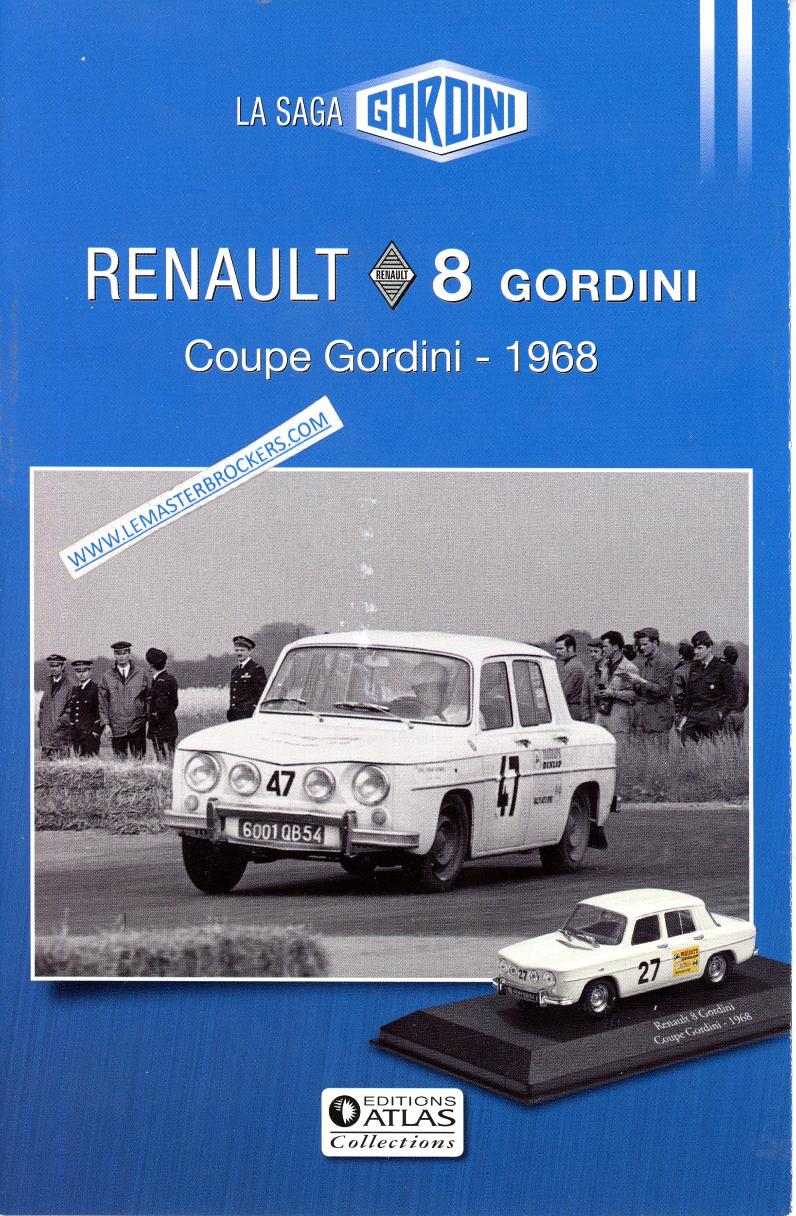 BROCHURE RENAULT 8 GORDINI 1100 1300 COUPE GORDINI 1968