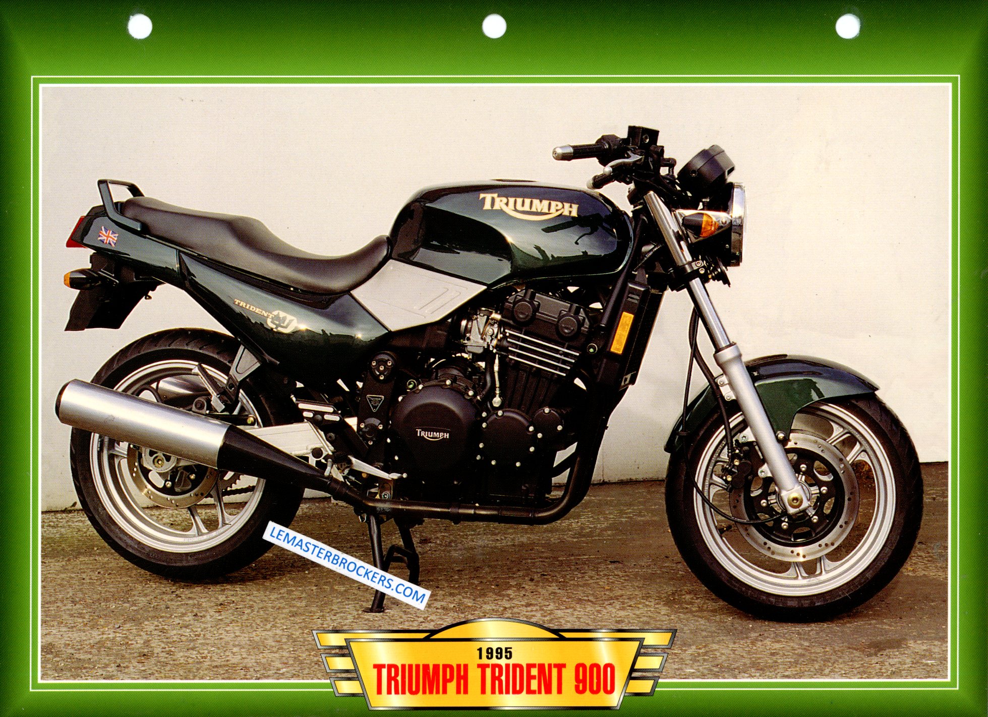 FICHE MOTO TRIUMPH TRIDENT 900 1995