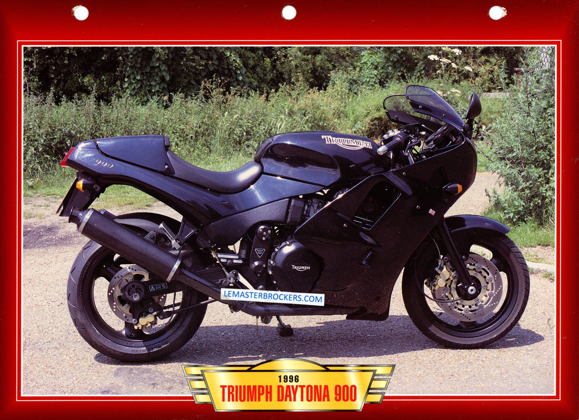 FICHE MOTO TRIUMPH DAYTONA 900 1996