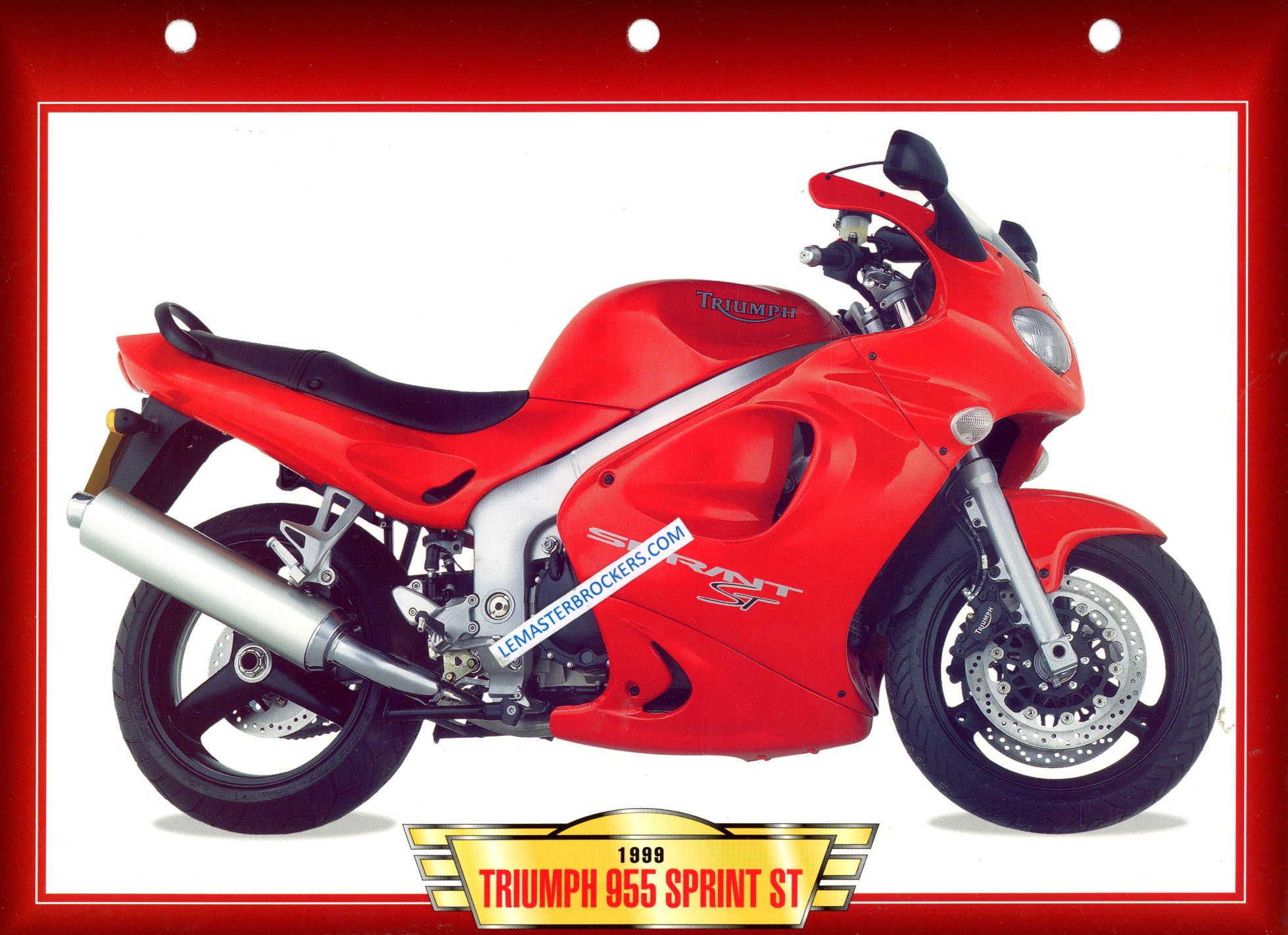 FICHE MOTO TRIUMPH 955 SPRINT ST 1999