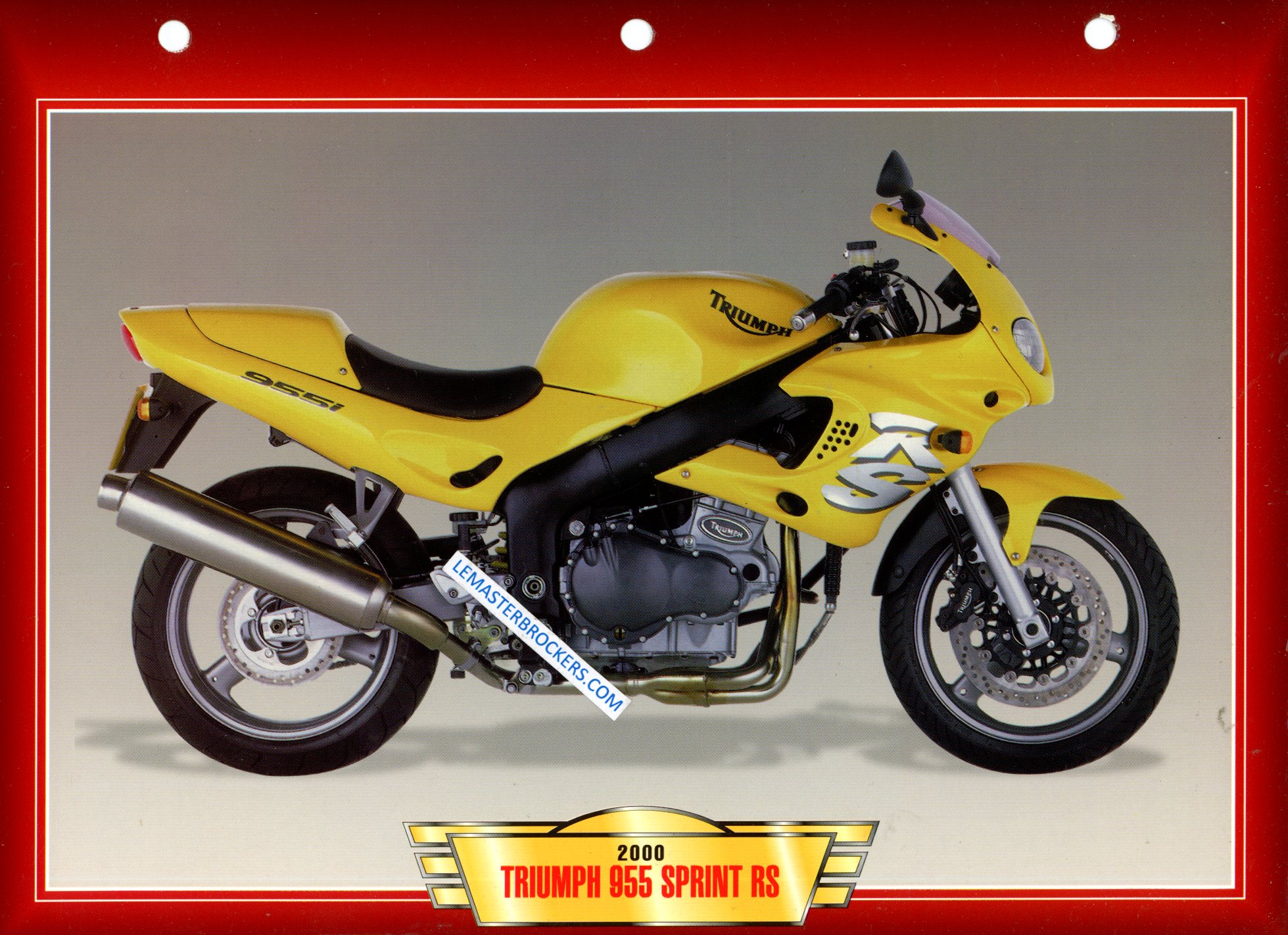 FICHE MOTO TRIUMPH 955 SPRINT RS 2000