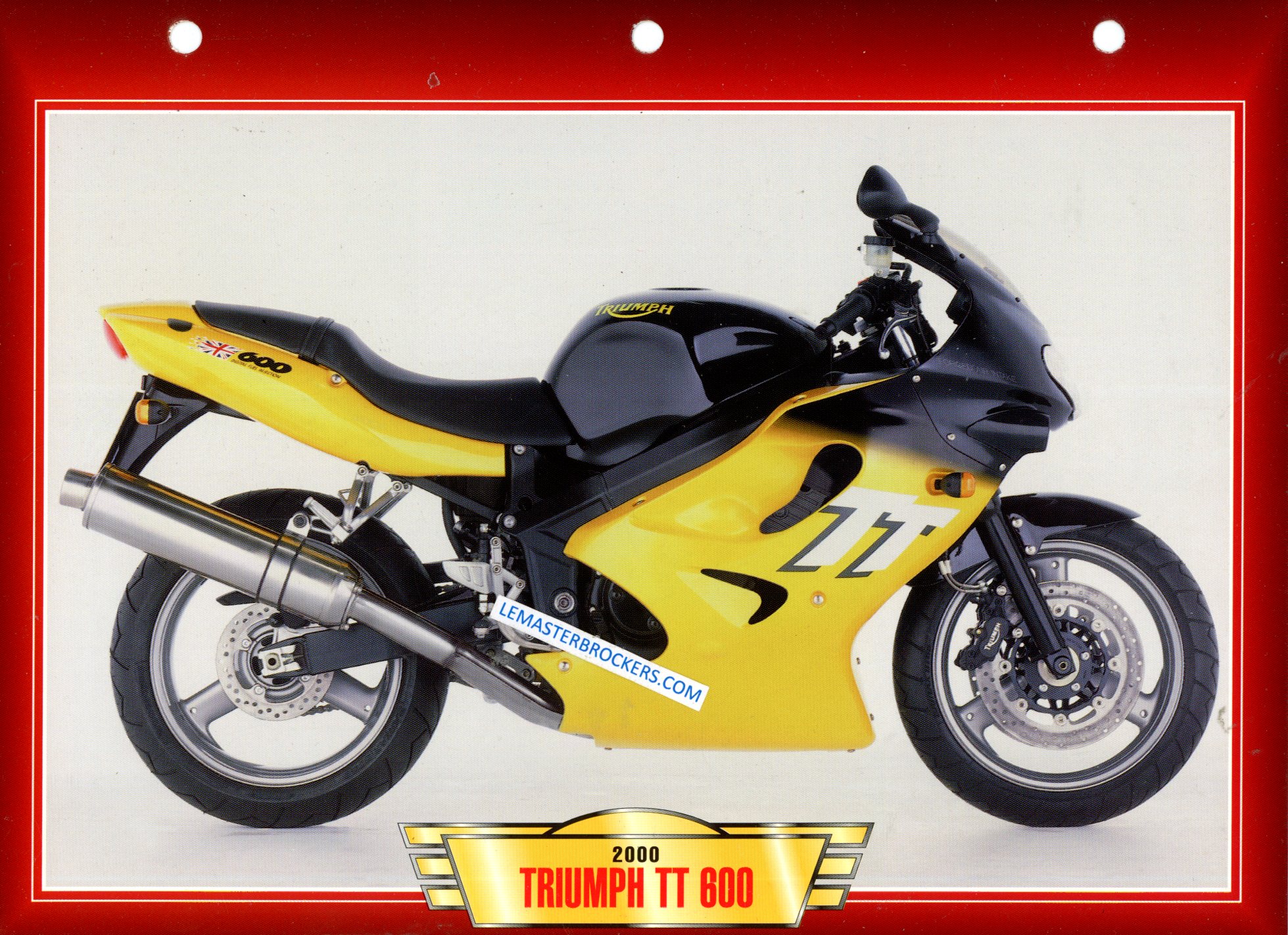 FICHE MOTO TRIUMPH TT 600 2000
