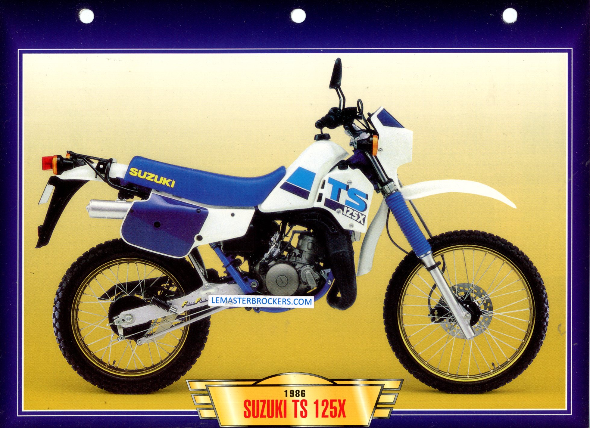 MOTO SUZUKI TS 125 X TS125X 1986
