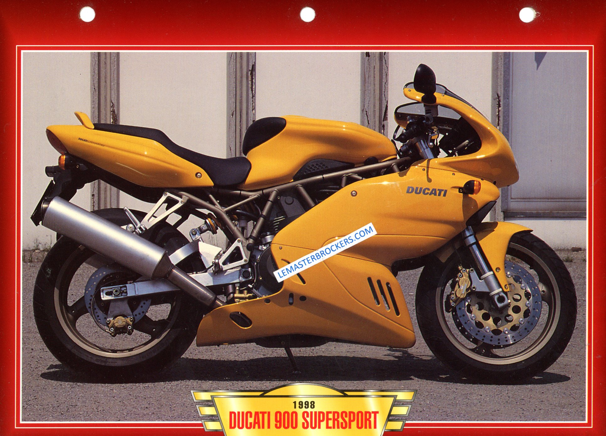 FICHE MOTO DUCATI 900 SUPERSPORT 1998