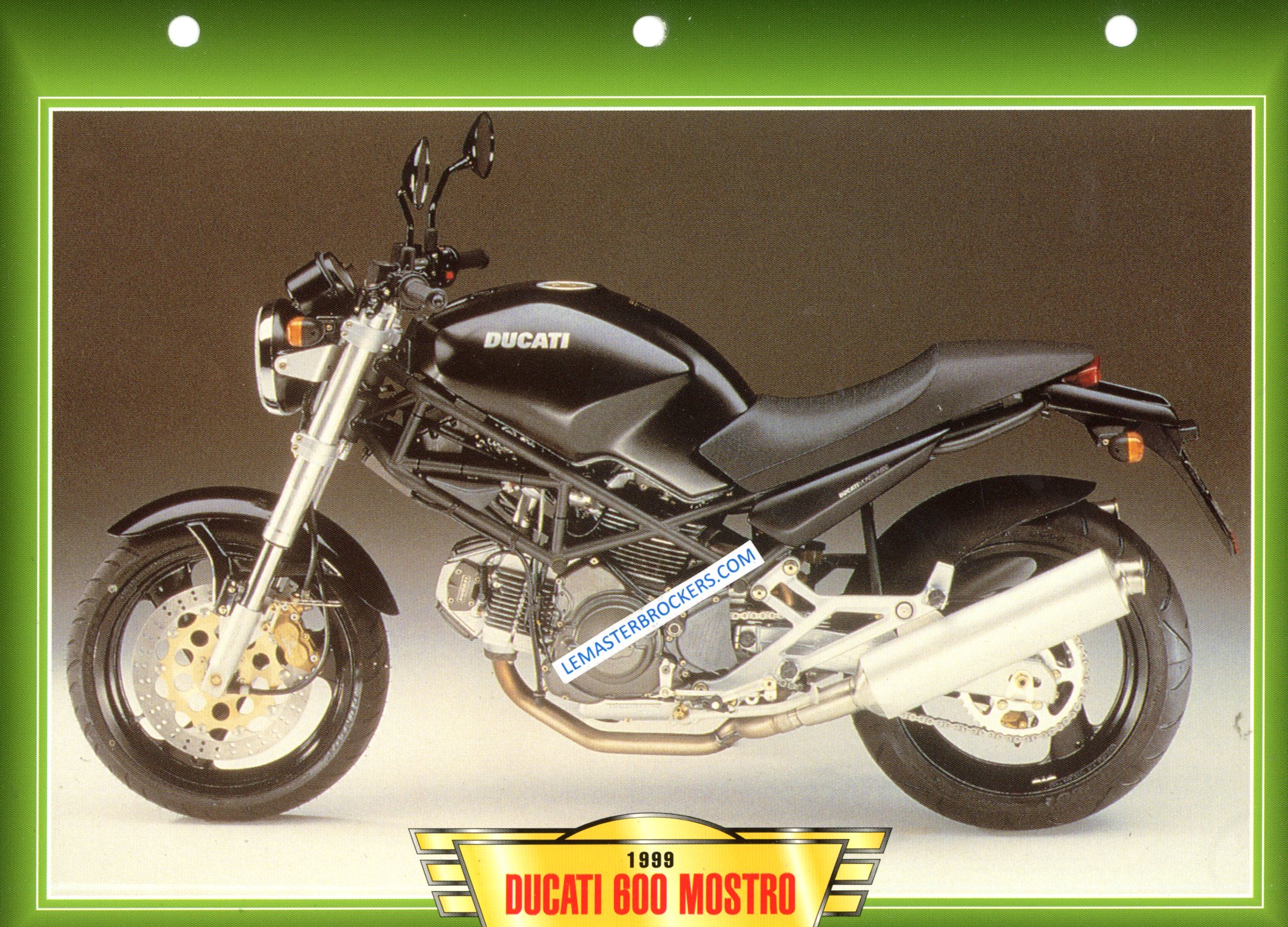 FICHE MOTO DUCATI 600 MOSTRO 1999