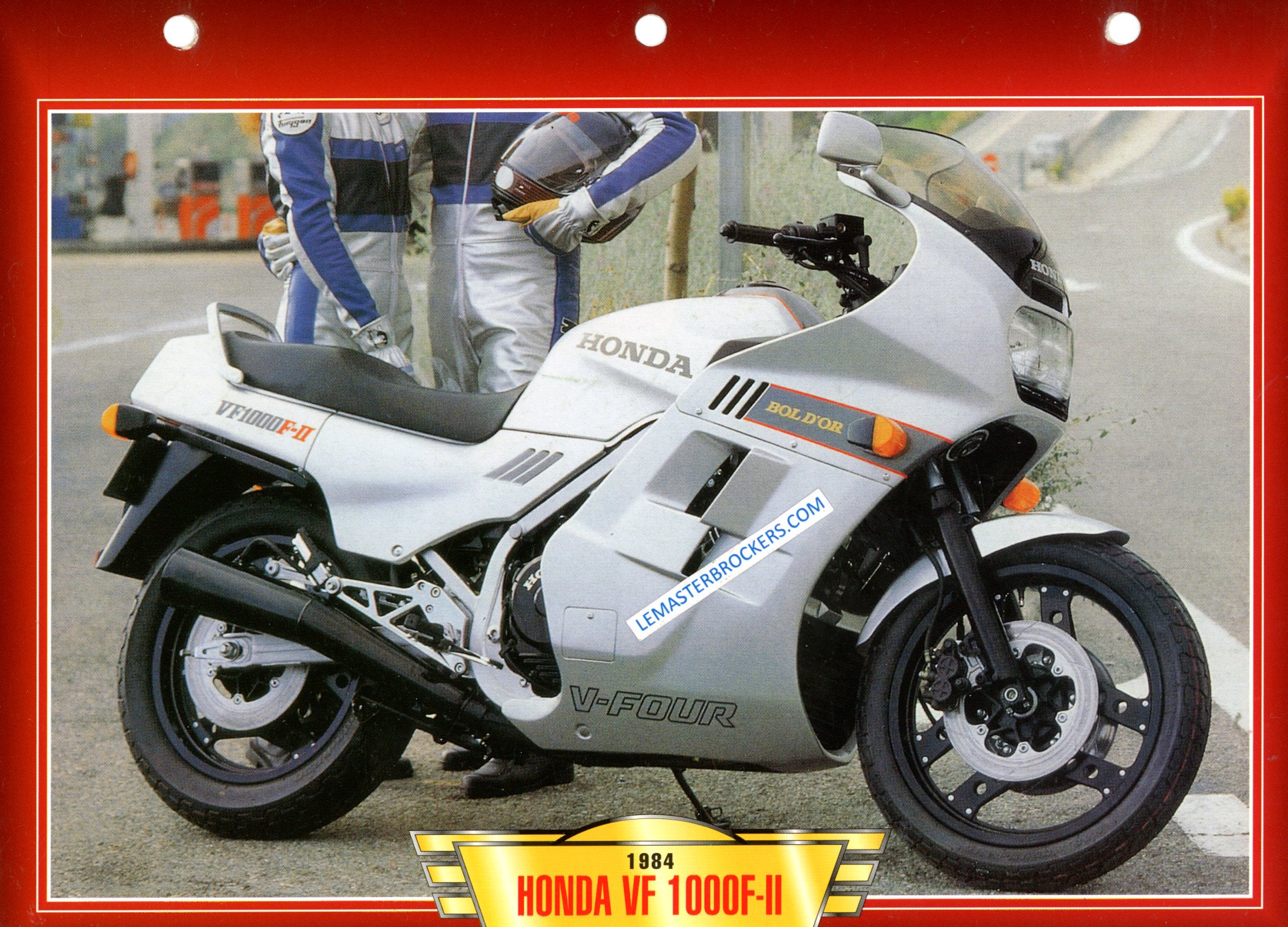 FICHE HONDA VF 1000F-II VF1000 F-II 1984