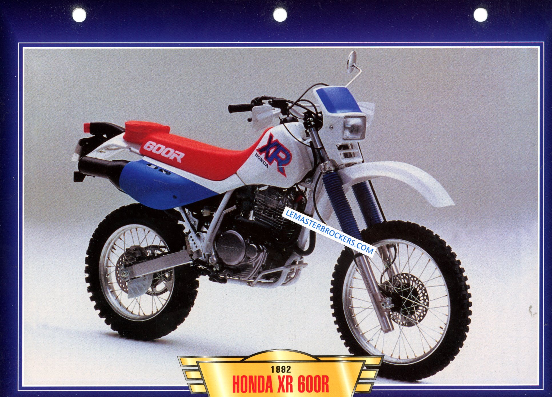 HONDA XR 600R XR600R 1992