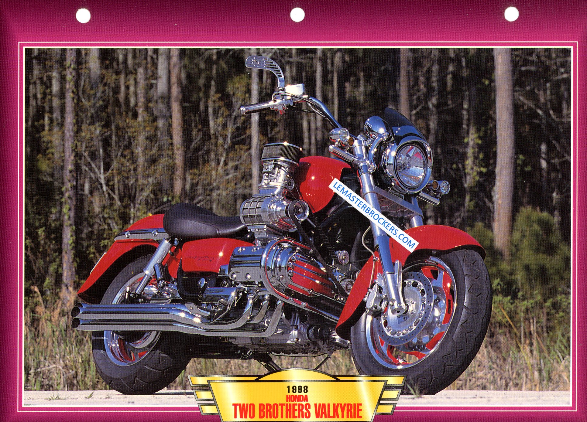 FICHE MOTO HONDA TWO BROTHERS VALKYRIE 1998