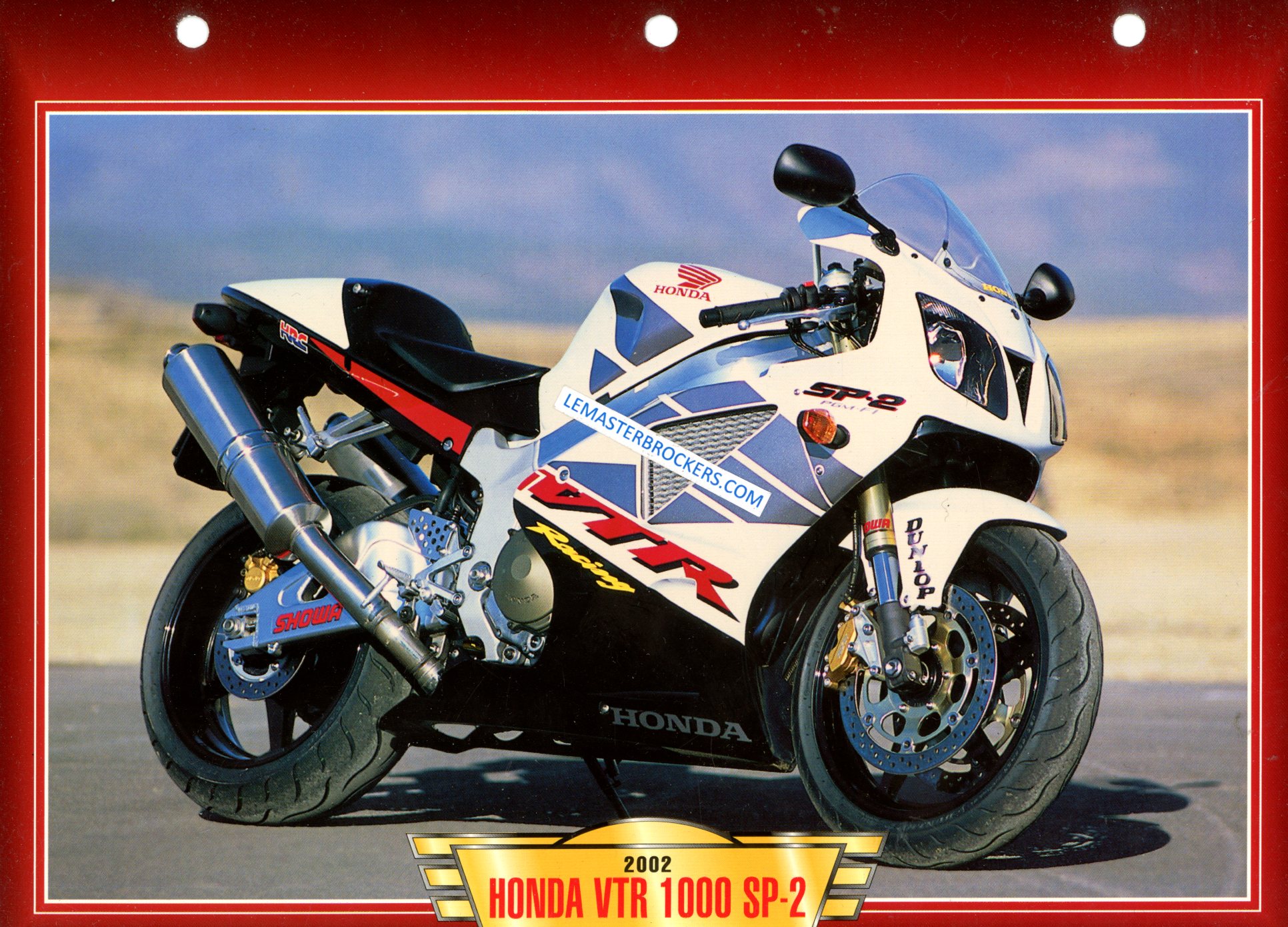 FICHE MOTO HONDA VTR 1000 SP-2 2002