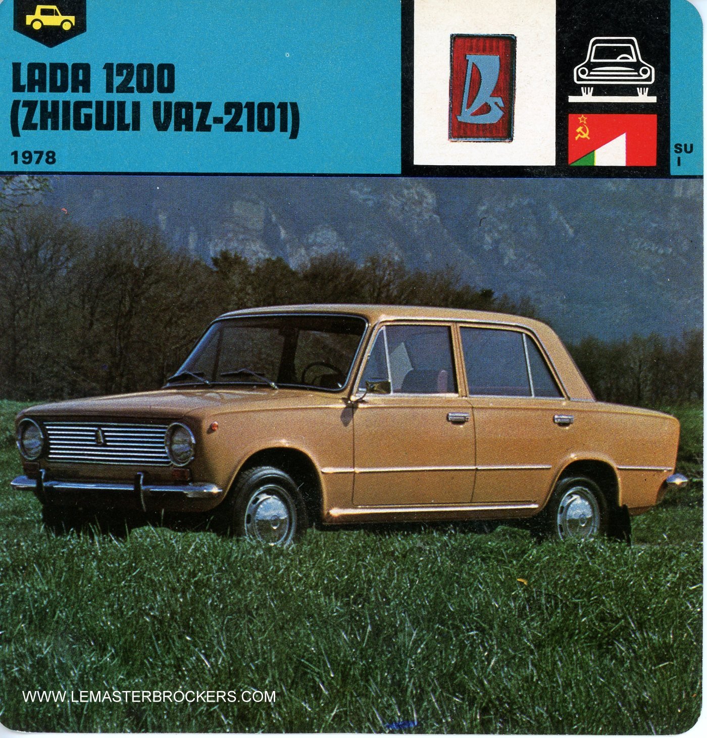 FICHE AUTO LADA 1200 ZHIGULI VAZ-2101 1978